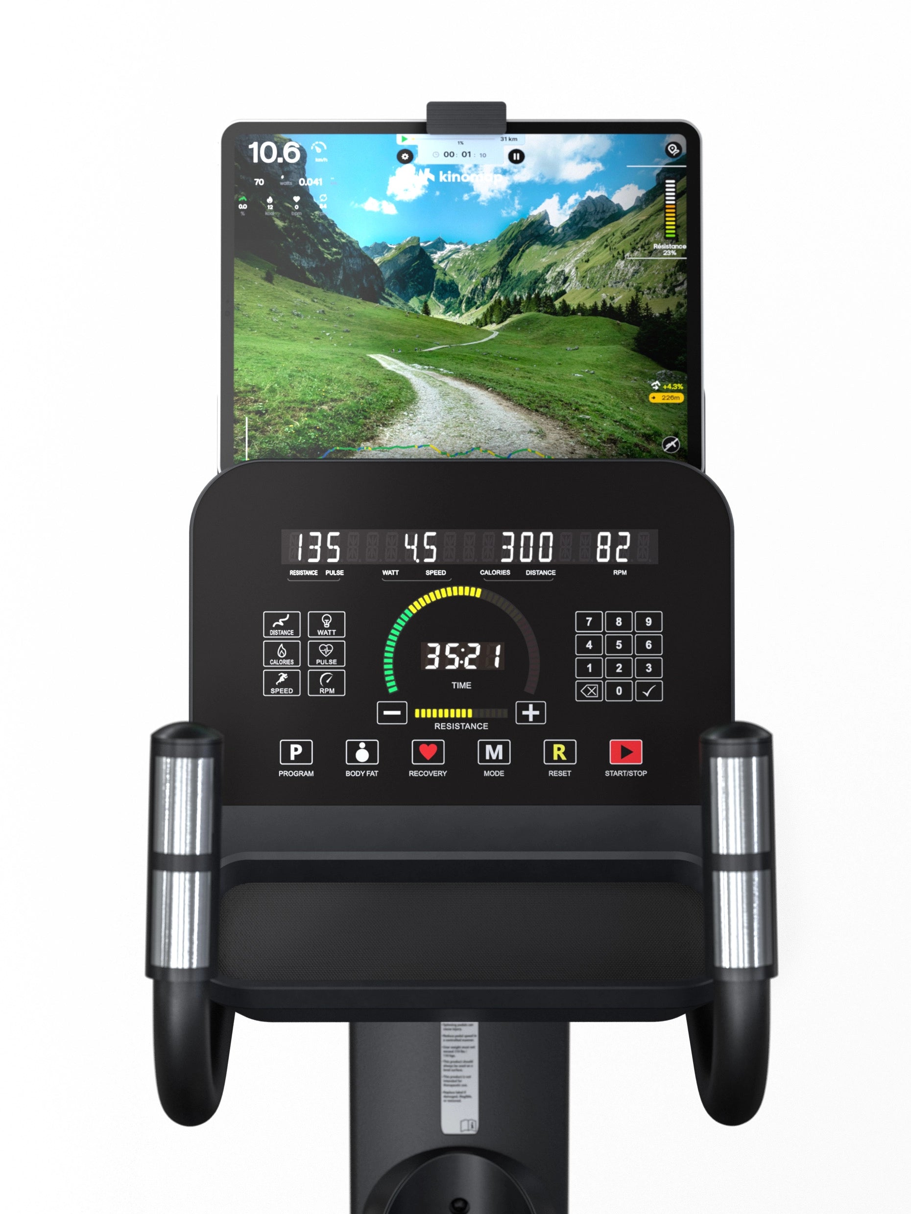 Crosstrainer Cardiogerät Beam: Neues Heimtrainer Modell 2025 | Fitnessstudio Look & Feel | Ellipsentrainer in premium Qualität und Konnektivität | 15'' Zoll LED Matrix Cockpit | Polar Chipset