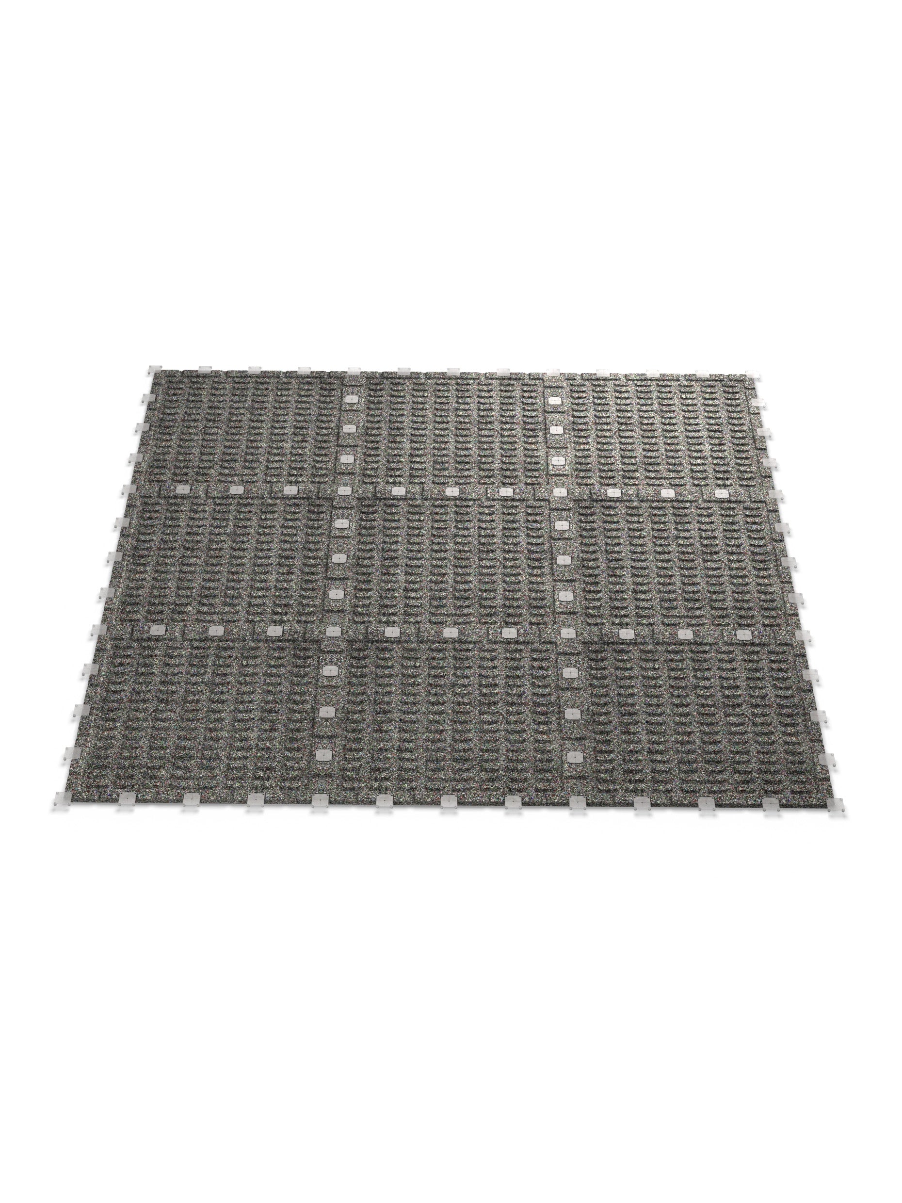 Feingranulat Oberfläche | Steck-Verbundsystem | Zwei Schutzlagen sowie Air-Cushion Dämpfung | 25mm Stärke | 100x100cm