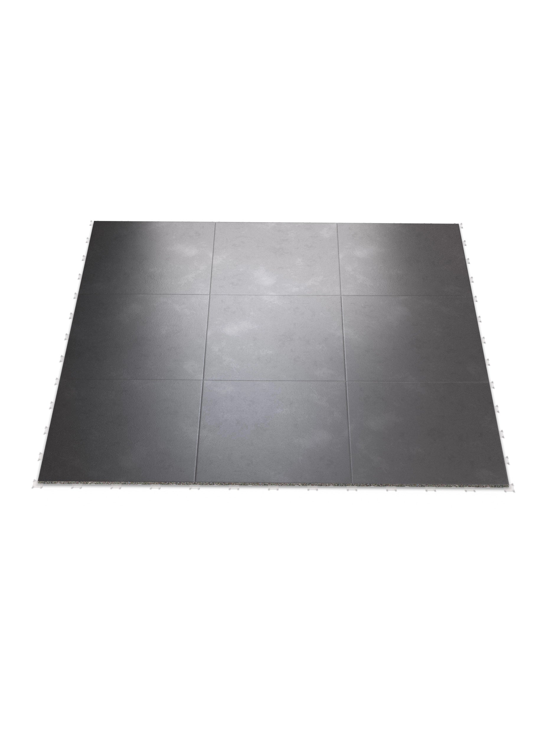 Feingranulat Oberfläche | Steck-Verbundsystem | Zwei Schutzlagen sowie Air-Cushion Dämpfung | 25mm Stärke | 100x100cm