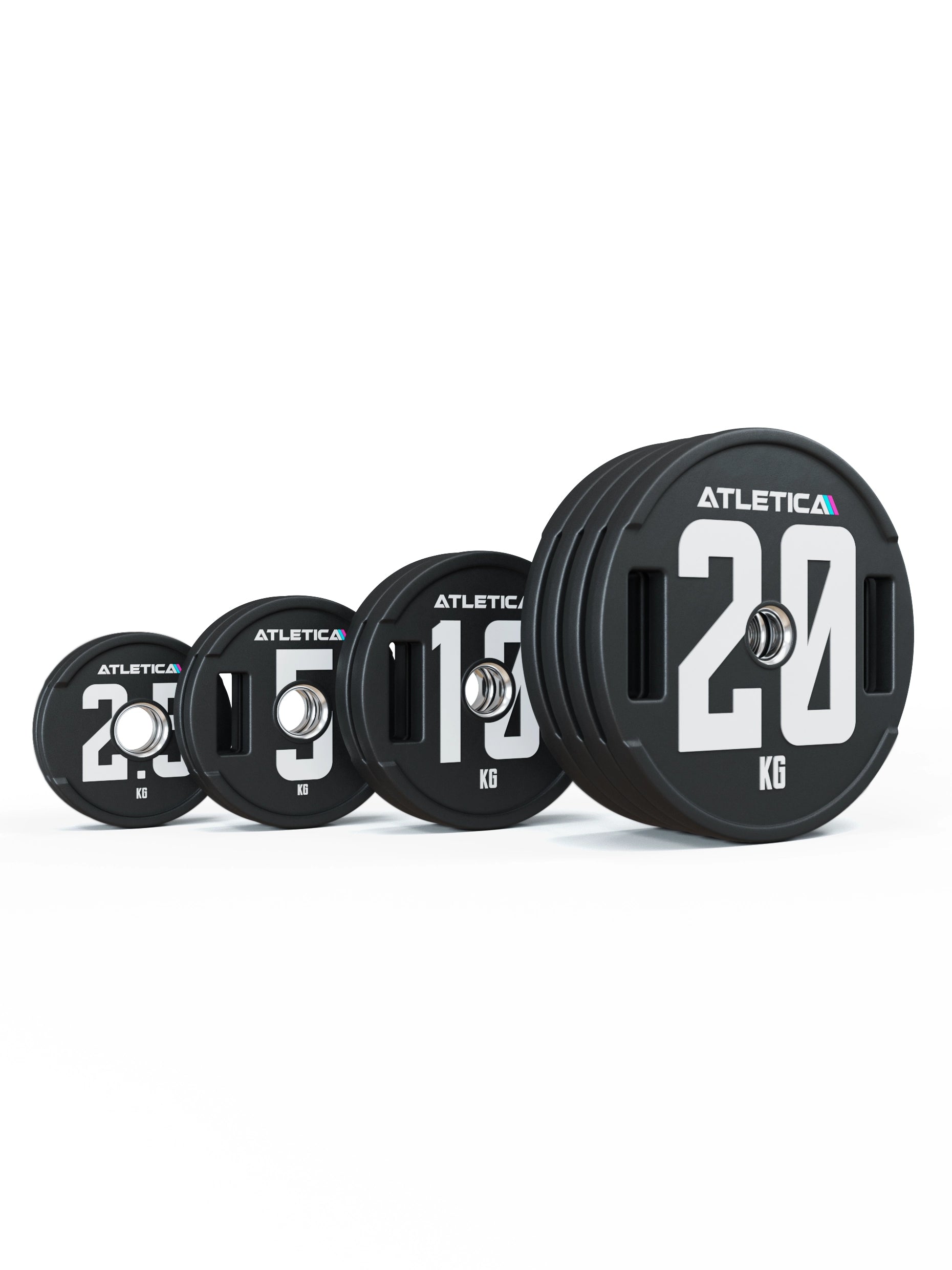 Hantelscheiben Set 2H Gripper Plates Pro | Paar | 50mm Cast Polyurethan-Ummantelung 〡 Stahlkern 〡 Gewichtstoleranz 1 % 〡 Edelstahlring |