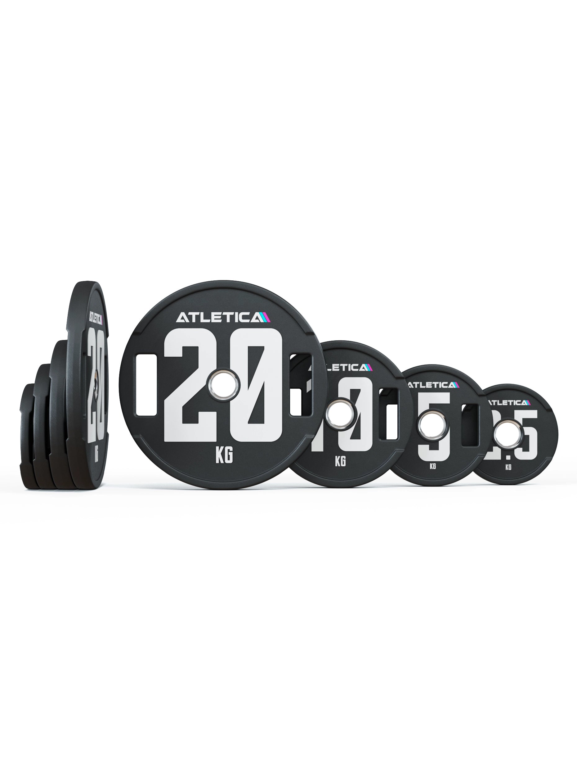 Hantelscheiben Set 2H Gripper Plates Pro | Paar | 50mm Cast Polyurethan-Ummantelung 〡 Stahlkern 〡 Gewichtstoleranz 1 % 〡 Edelstahlring |