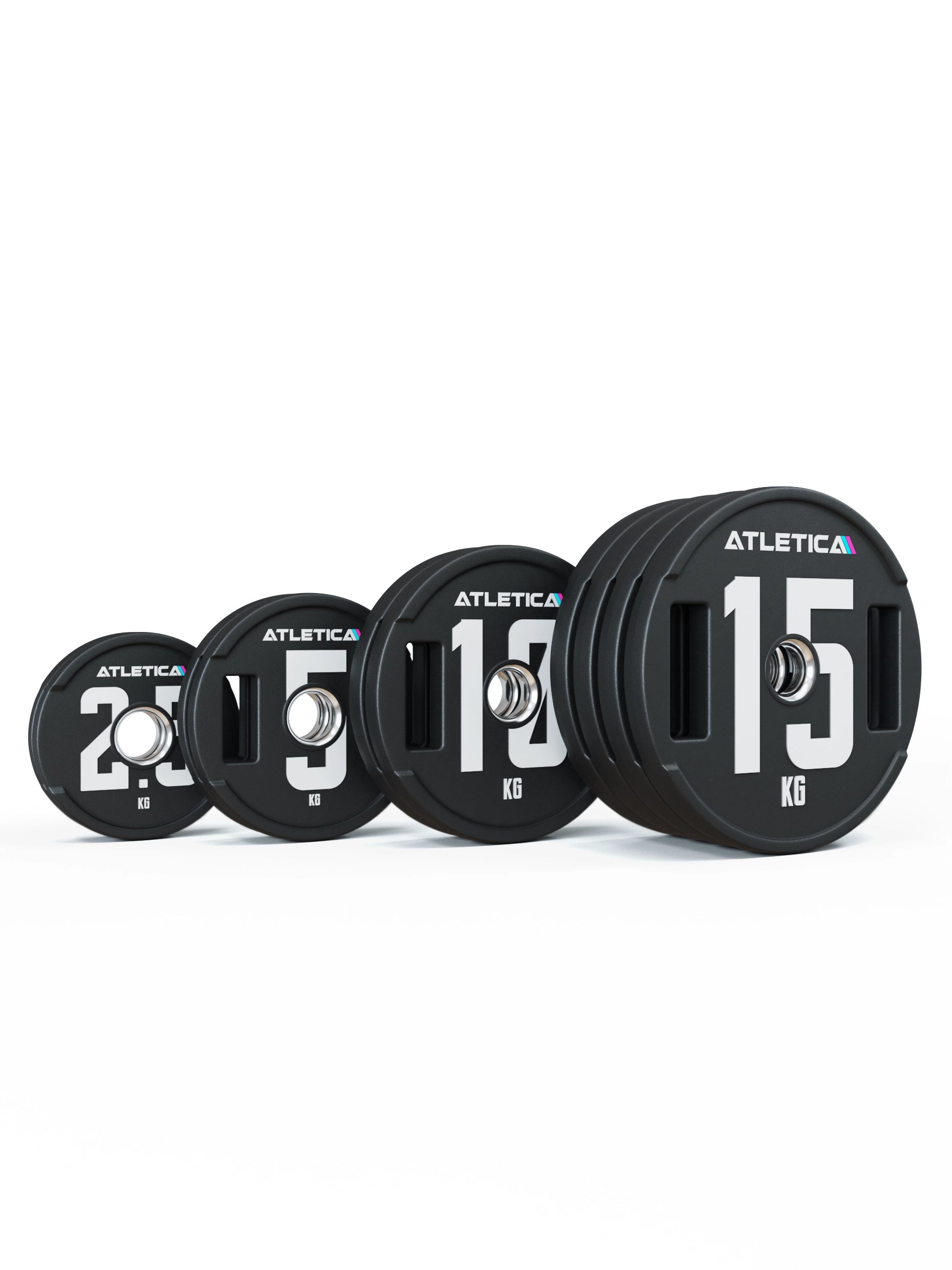 Hantelscheiben Set 2H Gripper Plates Pro | Paar | 50mm Cast Polyurethan-Ummantelung 〡 Stahlkern 〡 Gewichtstoleranz 1 % 〡 Edelstahlring |