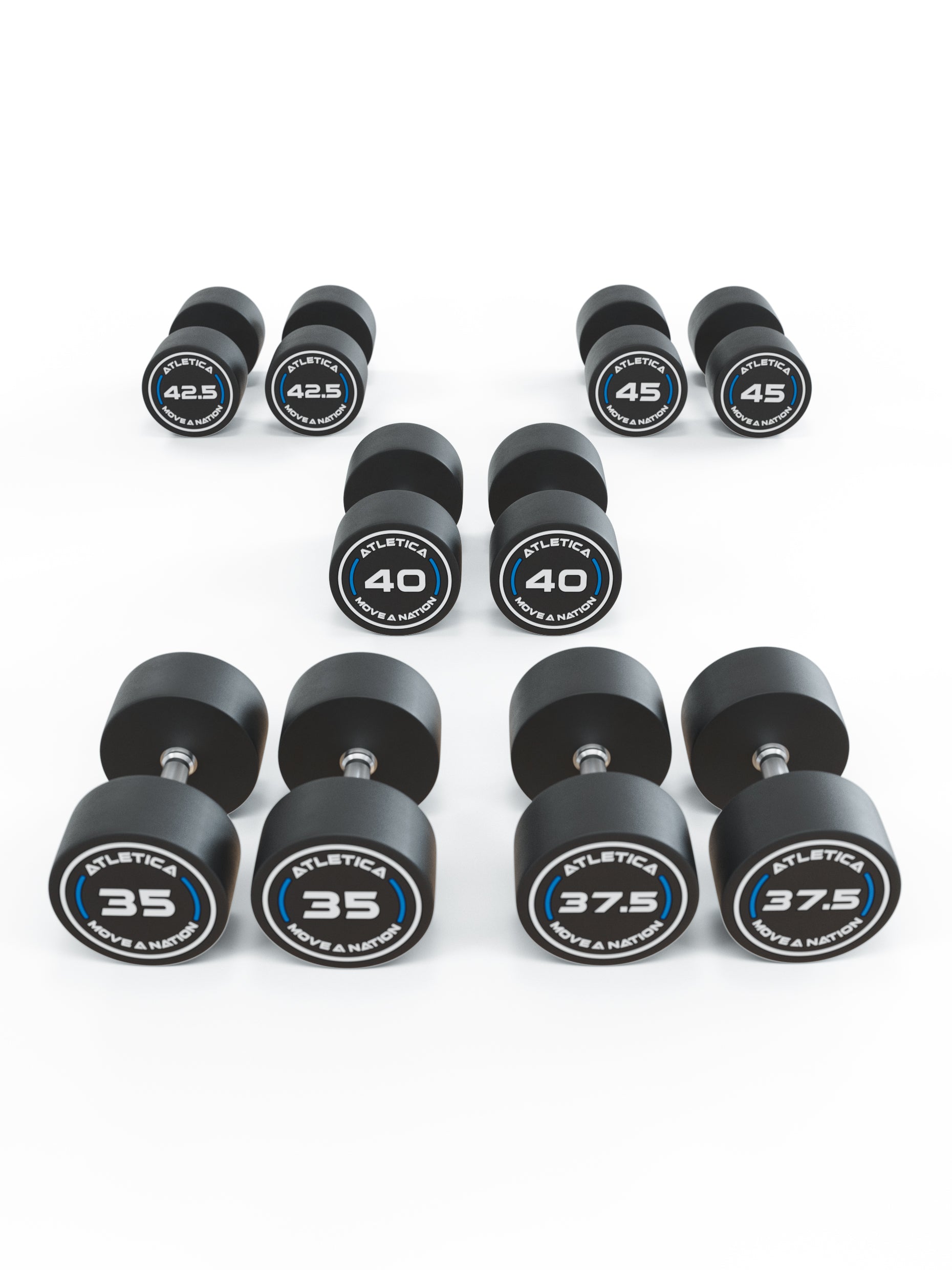 ATLETICA Rundhanteln PRO Set 3 | Profi - 35 - 45 kg