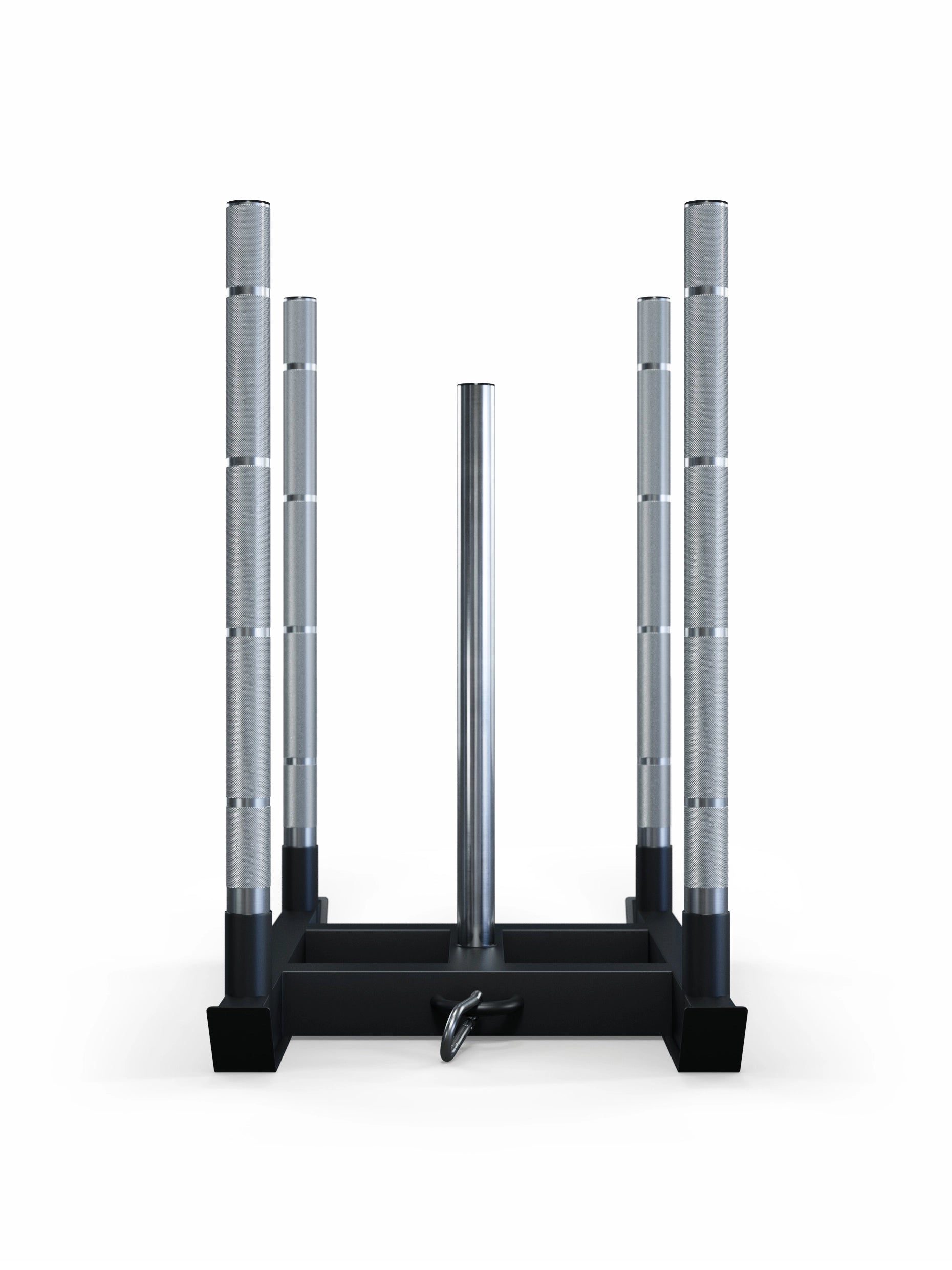 Schlitten mit zentrierter Scheibenaufnahme | Verletzungsprävention und HRX Training | 38kg I Front Schmale Seite