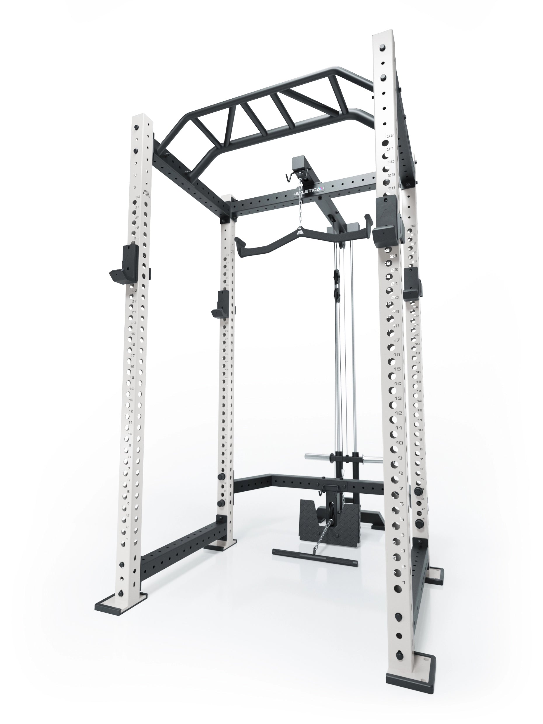 R8 BlackHawk | Power Rack | Weiß