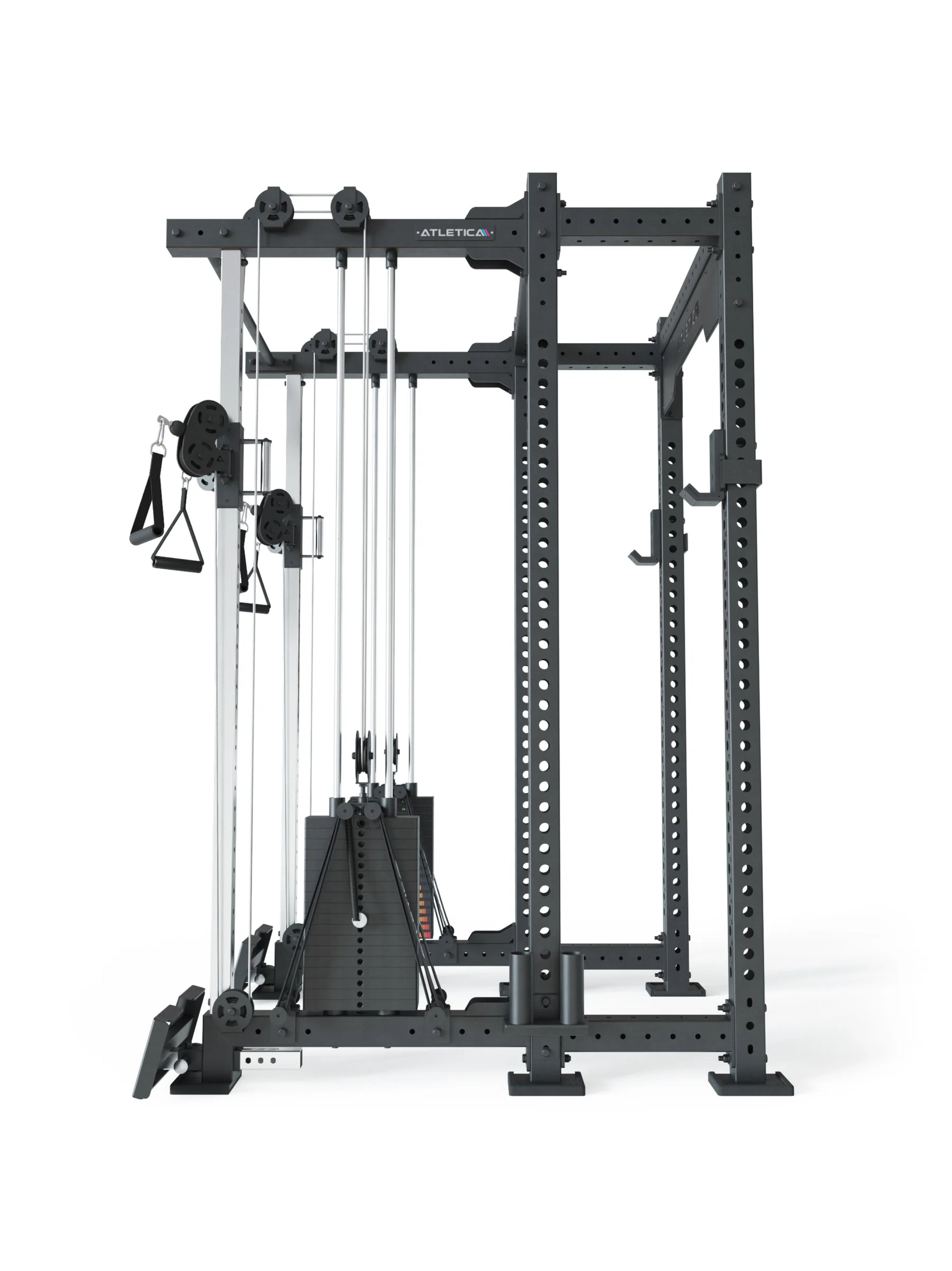 R8-Duality Pro Shallow Power Rack: 2x90 kg Steckgewicht