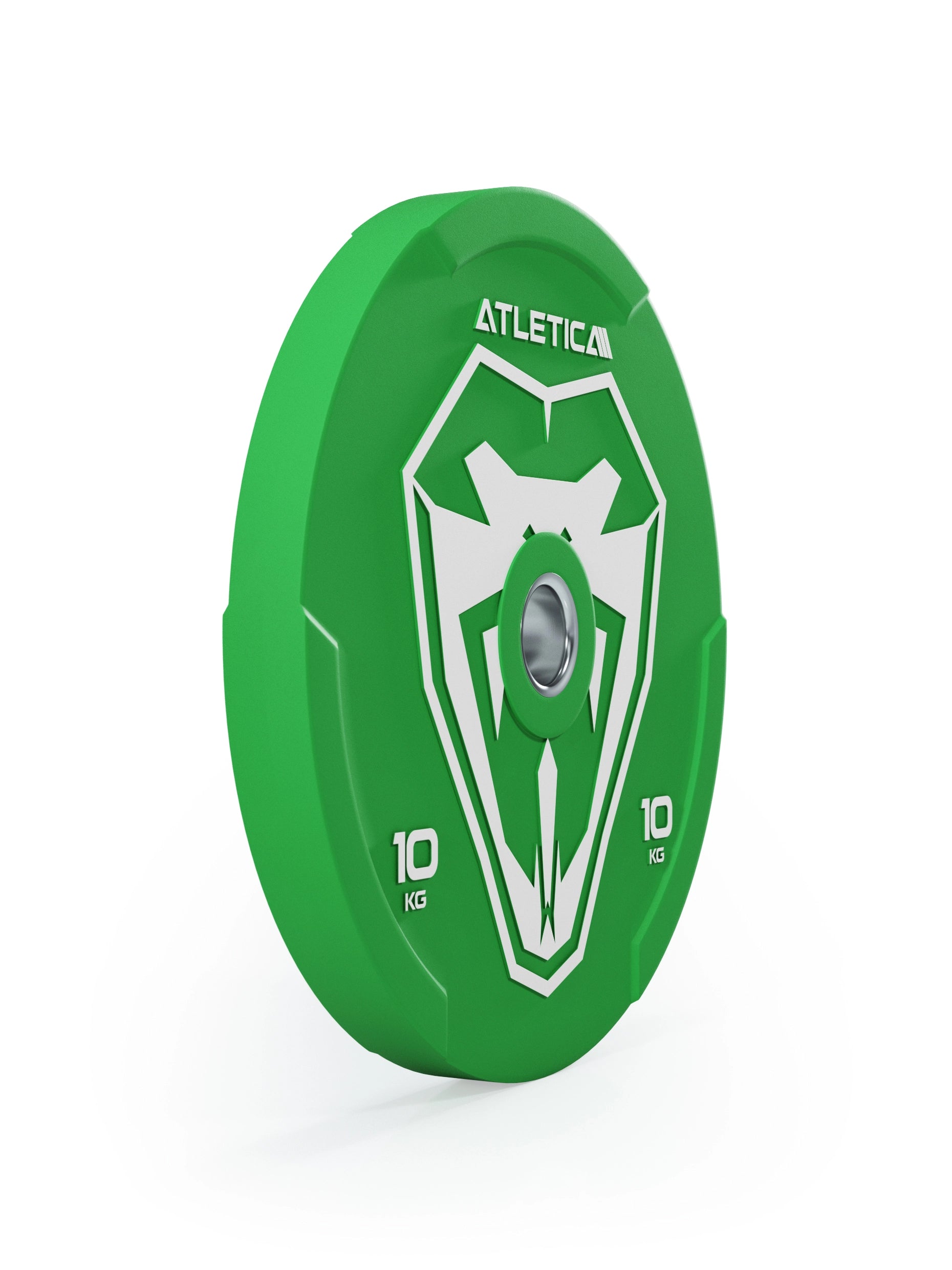 Reduzierter Bounce | Hochwertiger Gummi | Powerlifting und Gewichtheben | Widerstandsfähig & langlebig | Farbcode nach IWF-Standard I 10kg