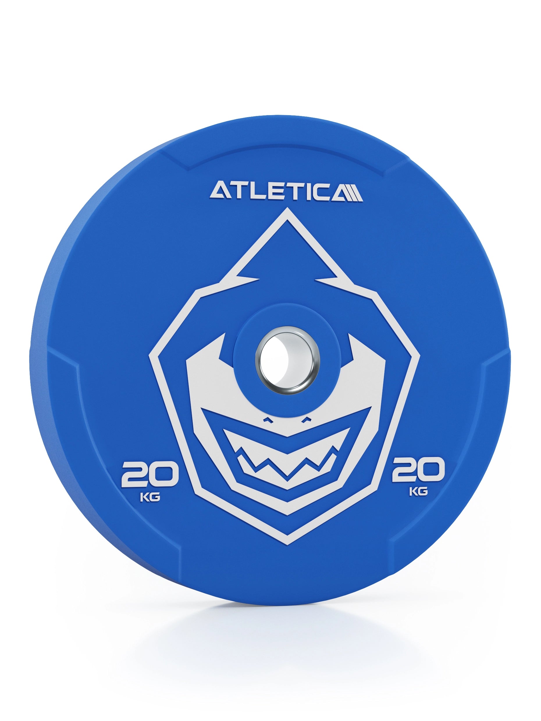 Reduzierter Bounce | Hochwertiger Gummi | Powerlifting und Gewichtheben | Widerstandsfähig & langlebig | Farbcode nach IWF-Standard I 20kg