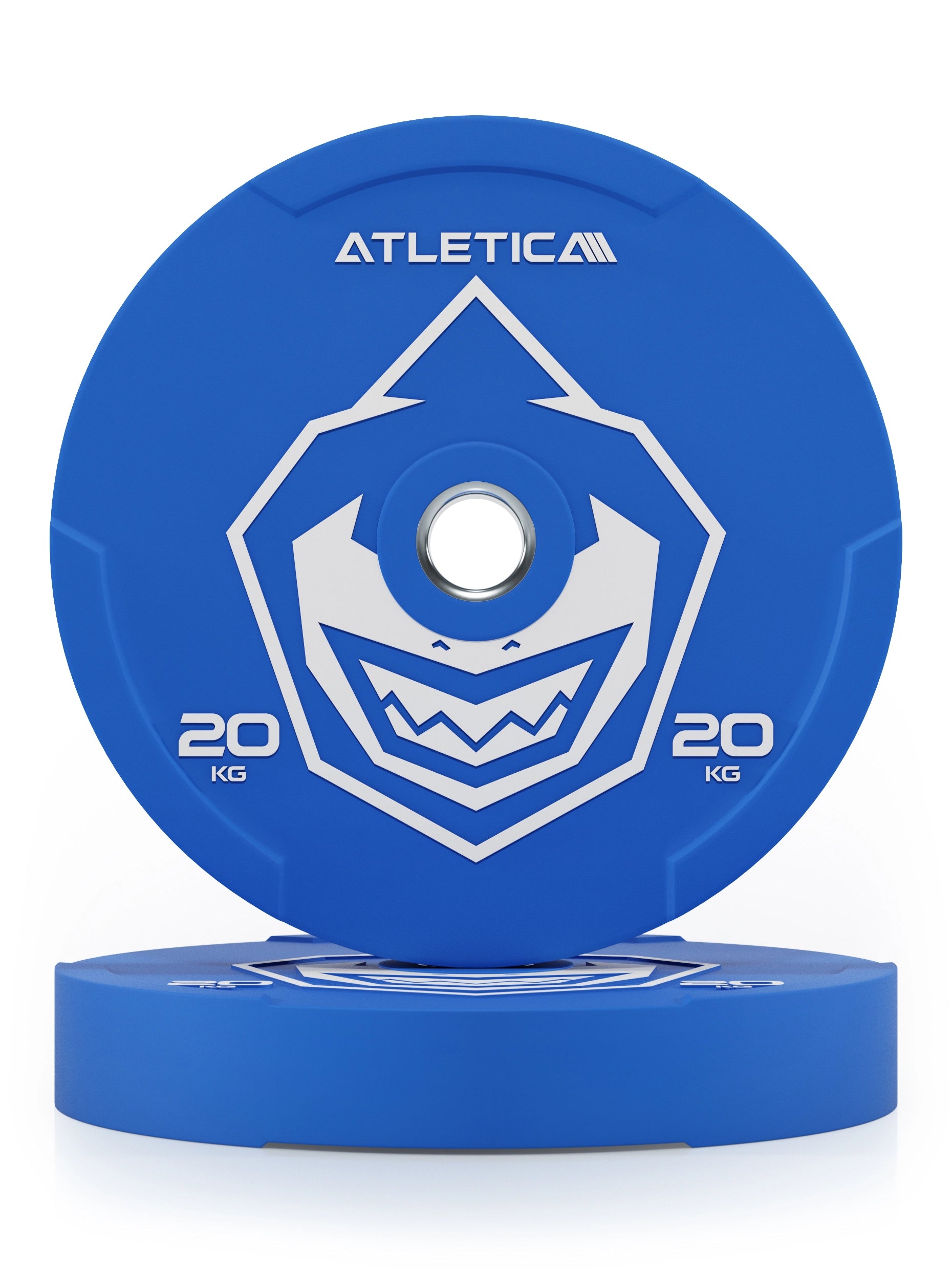 Reduzierter Bounce | Hochwertiger Gummi | Powerlifting und Gewichtheben | Widerstandsfähig & langlebig | Farbcode nach IWF-Standard I 20kg