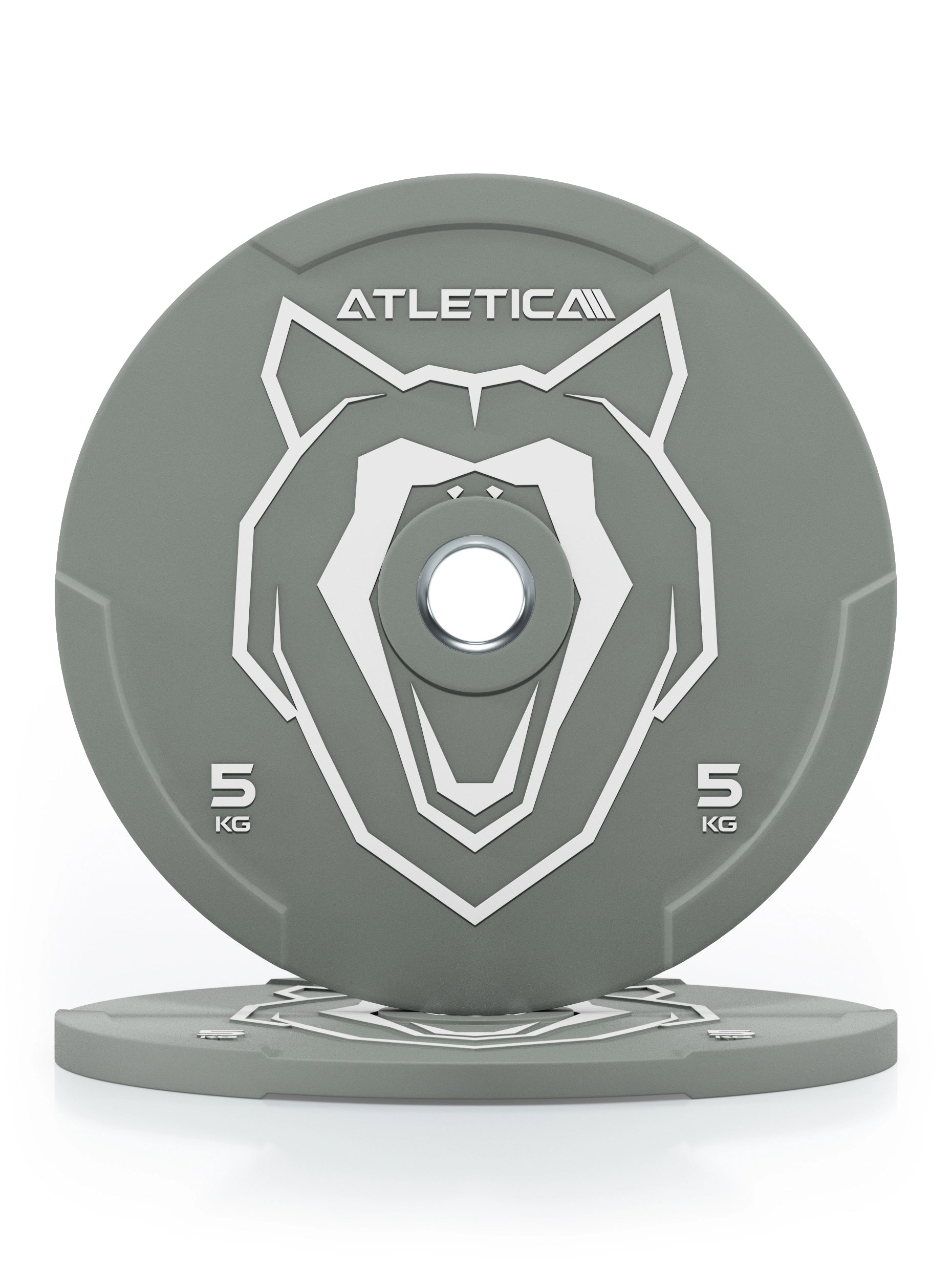 Reduzierter Bounce | Hochwertiger Gummi | Powerlifting und Gewichtheben | Widerstandsfähig & langlebig | Farbcode nach IWF-Standard I 5kg