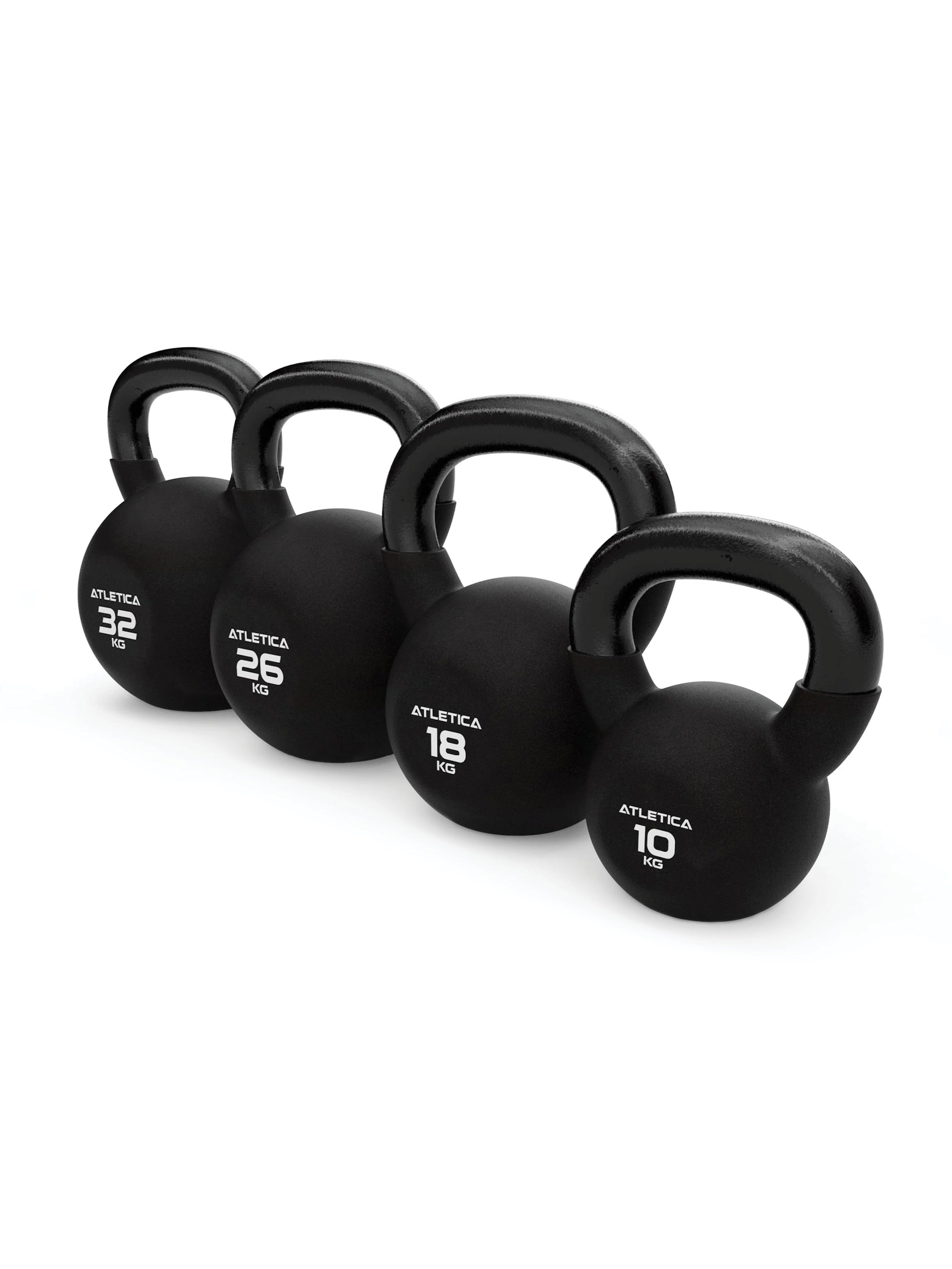 Kettlebells Function & Muscle Set Gewichte: 10kg 18kg 26kg 32kg | hochwertiger Look & Feel | TÜV geprüft auf Schadstoffe