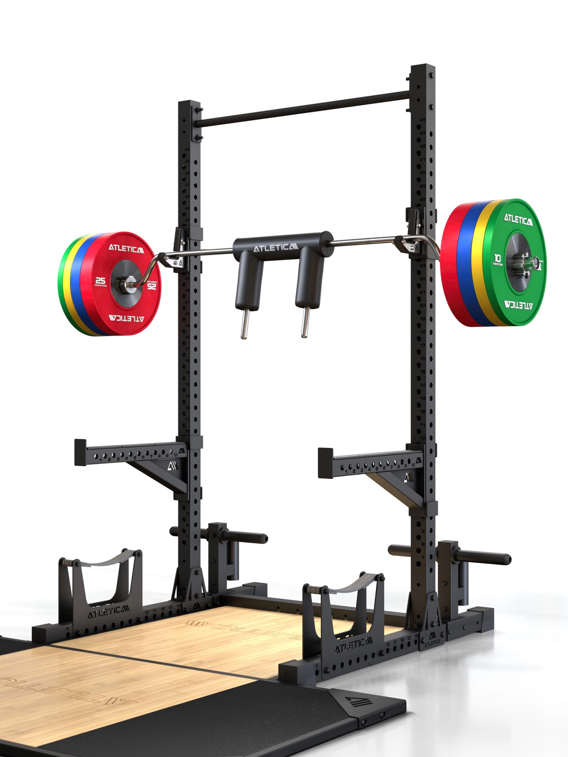 Weightlifting Platform für sicheren Stand bei Deadlifts | reduziert Lärm und Vibration bei Drops | schont Boden und Equipment | passend für R8 und R7 Power Racks