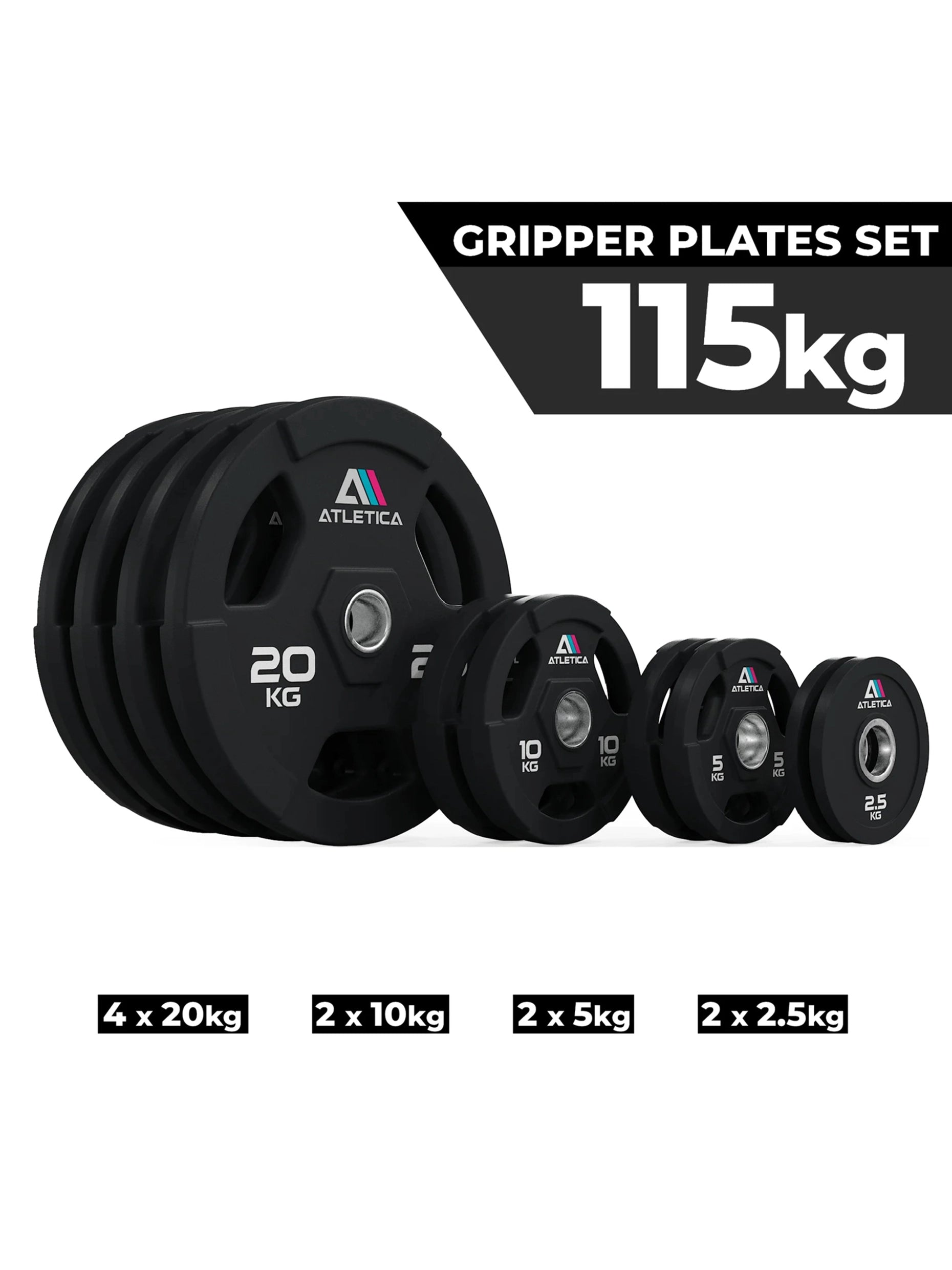 Gewichte Gripper plates: Set 115 kg