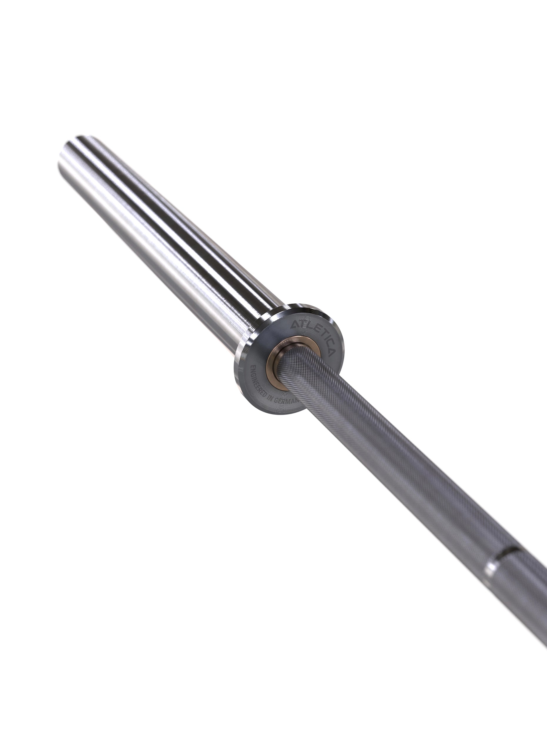 Hantelstangen: Langhantel Beta Powerlifting Langhantel, Entfessele Dein Powerlifting-Potential | 20kg | IPF-Markierung | Chrome / Military Green | 1200kg Belastbarkeit