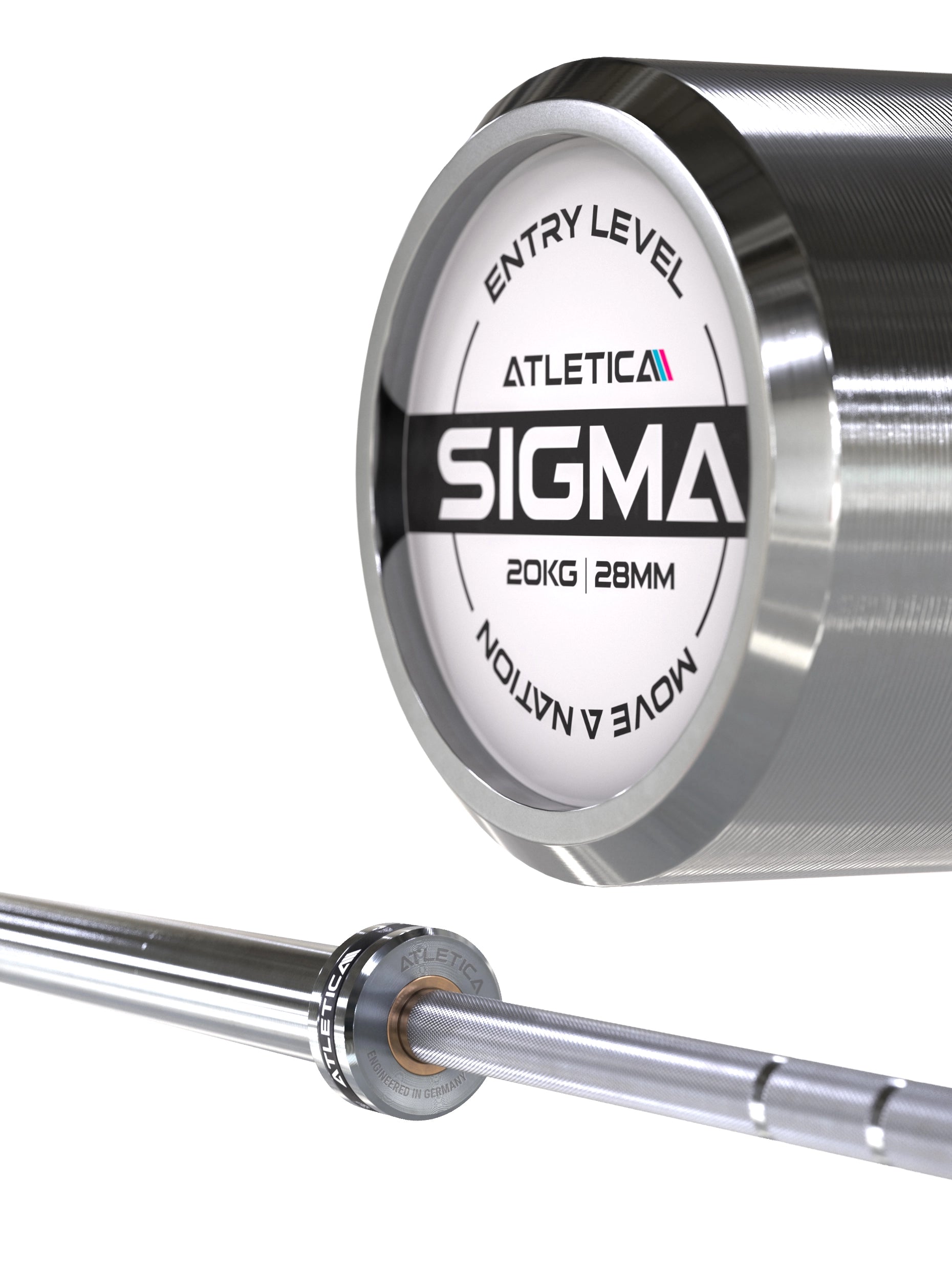 Hantelstangen: Sigma Training-Langhantel Entworfen für Neulinge in der Hebe-Welt | 20kg | IPF & IWF Kennzeichnungen | Bis 500kg Belastung