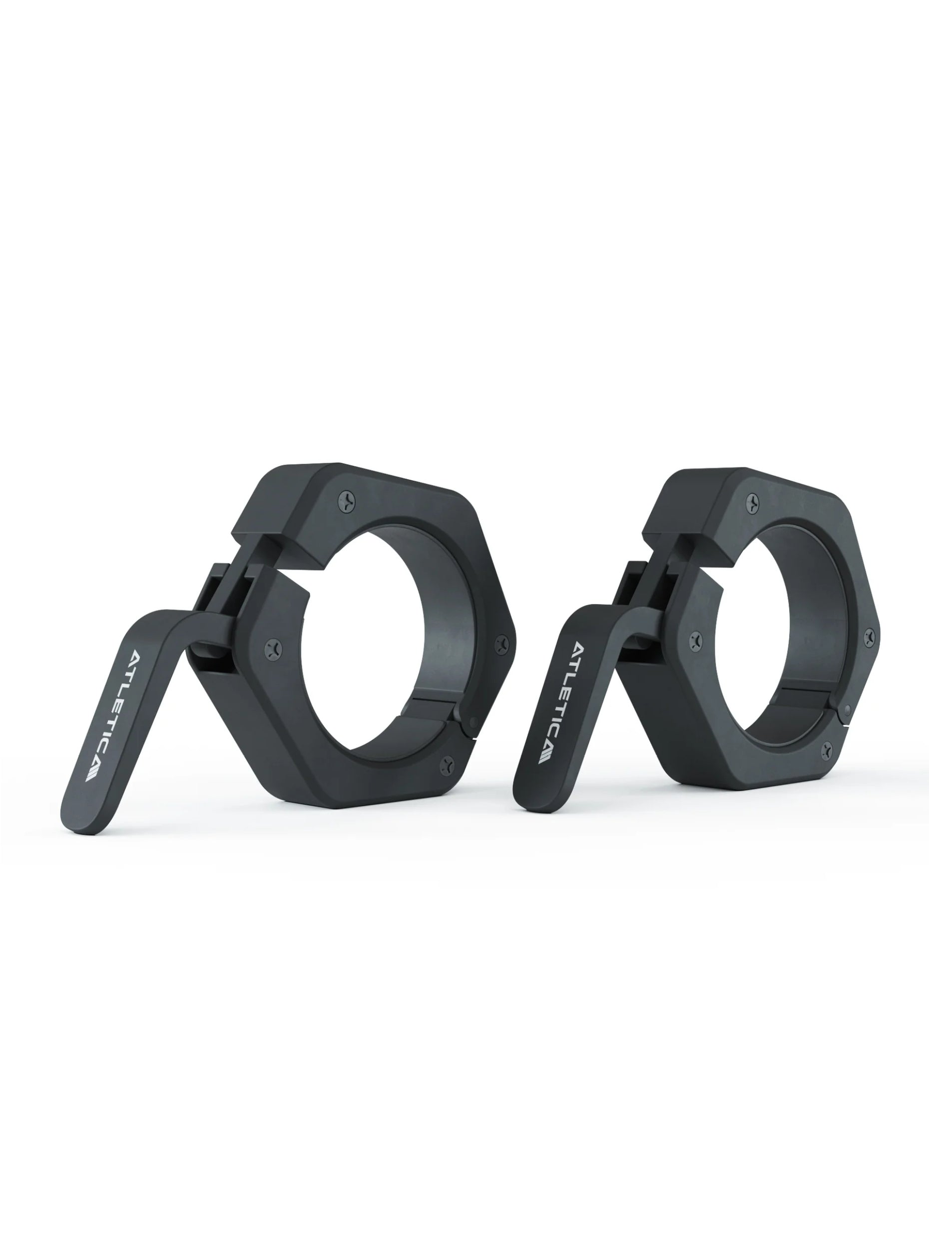 Hantelstangen Set Zeta: Zeta Hybrid Hantelstange, 32cm geringere Länge ideal für kleine Räume, 75kg Dual-Gripper Plates, Slim Collars