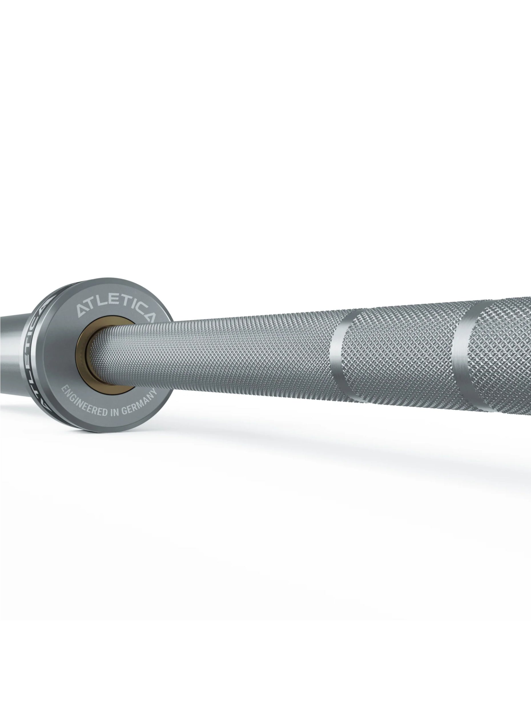 Hantelstangen Set Zeta: Zeta Hybrid Langhantel 1880mm | 32cm geringere Länge ideal für kleine Räume | 75kg Dual-Gripper Plates Gewichte| Slim Collars