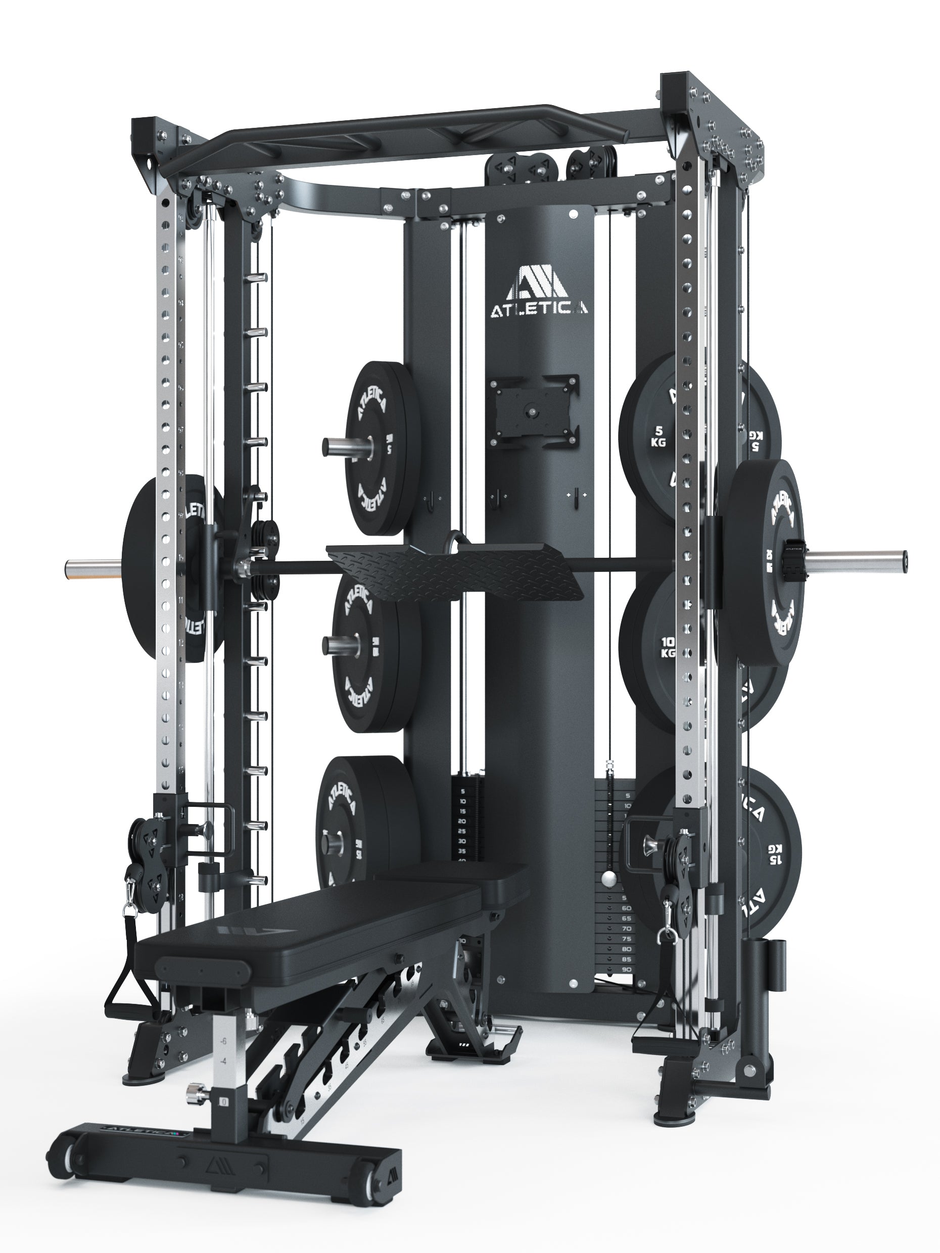 HyperTrain Multipresse Leg Press und B10 Hantelbank