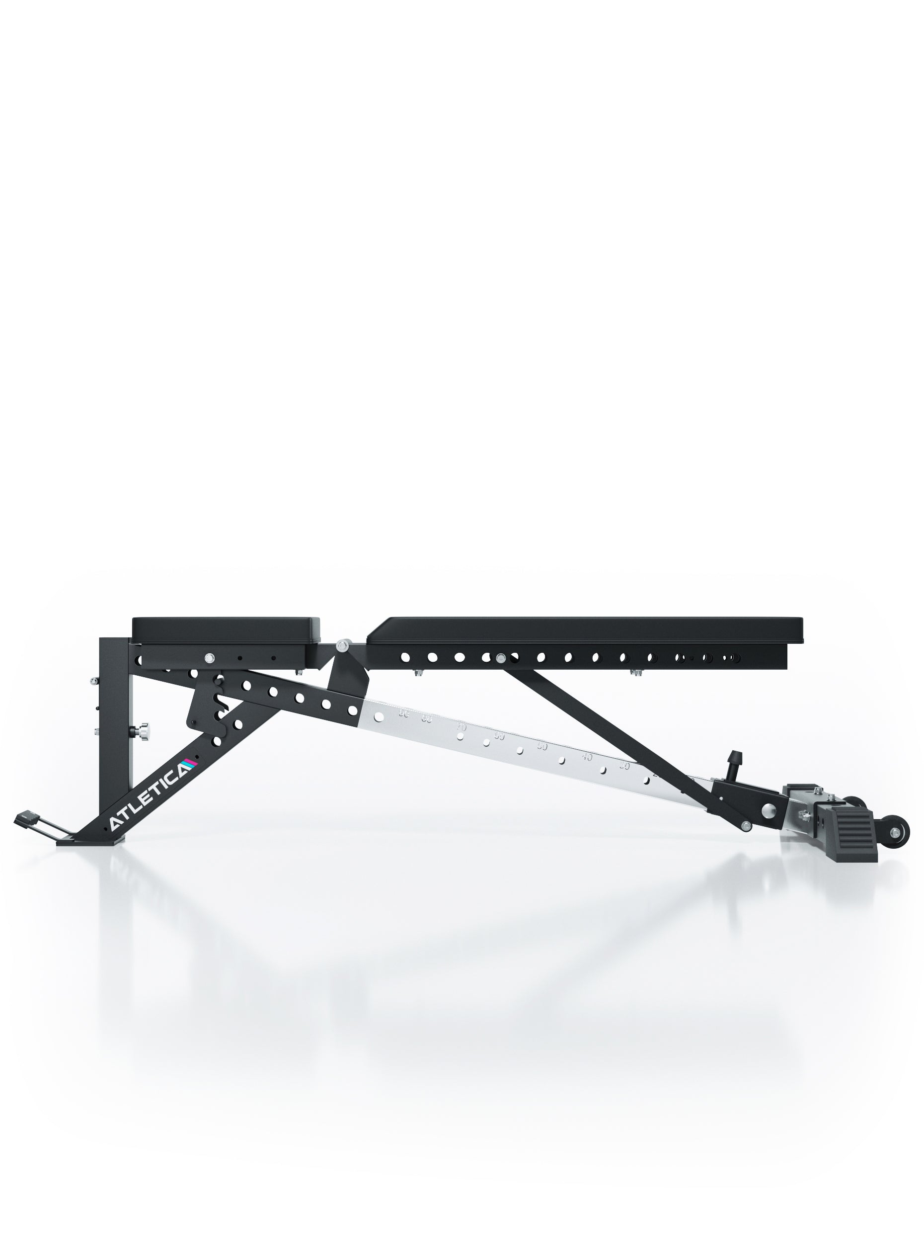 Hyperbench verstellbare Hantelbank mit Verstellmechanismus mit Schienensystem