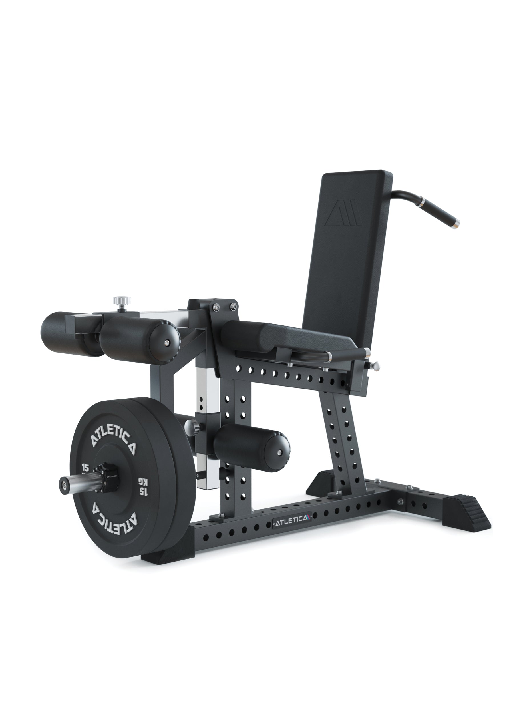 Kraftgeräte, Beinbeuger Beinstrecker Quadriga: hohe Sitzposition | verstellbares Beinpolster | effektive Lastkurve