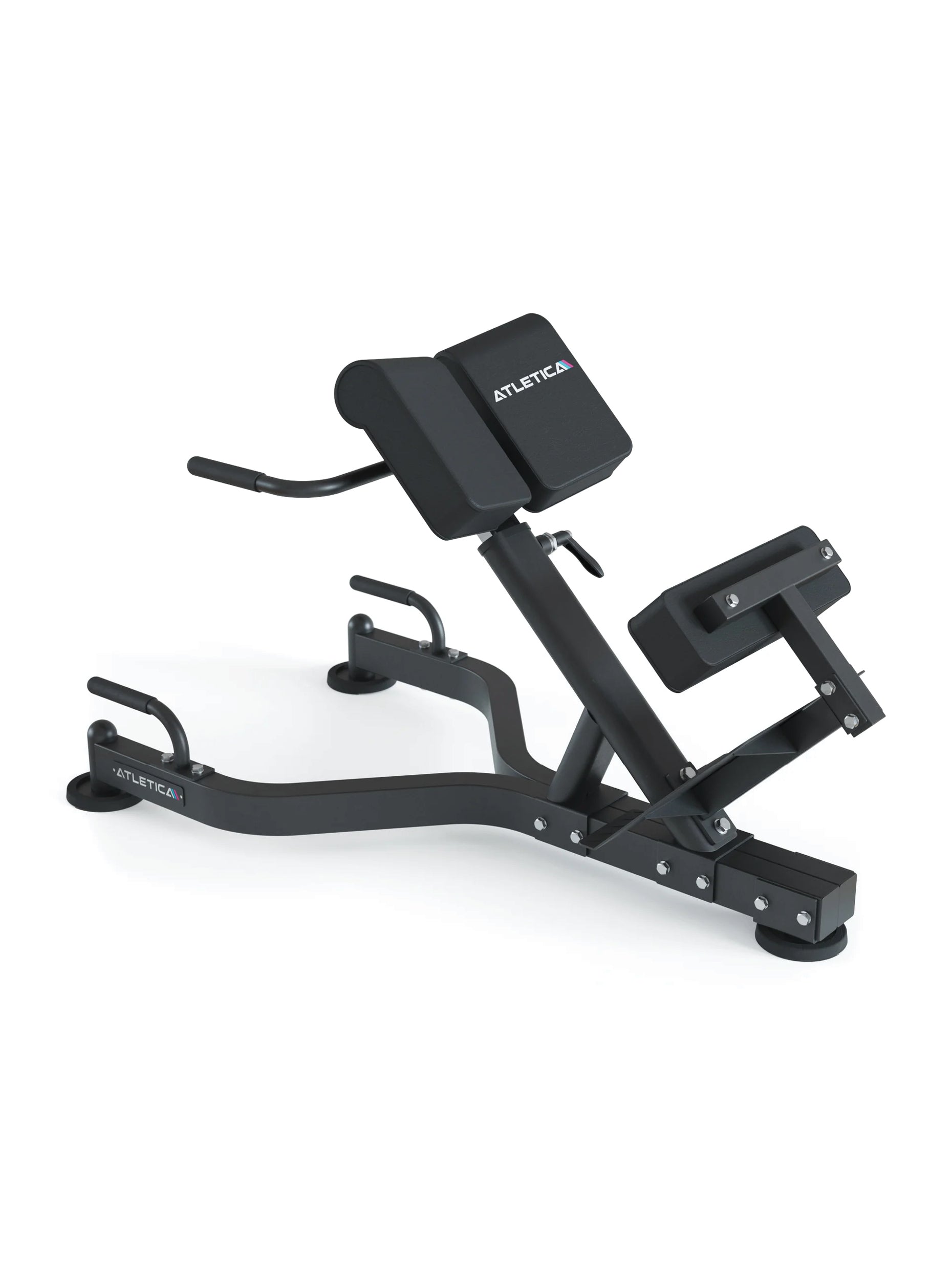 Kraftgerät Hyperextension verstellbar, Training der Rückenstrecker, 200kg Belastbarkeit, hohe Stabilität, variabel einstellbar, extra Griffe für Liegestütze