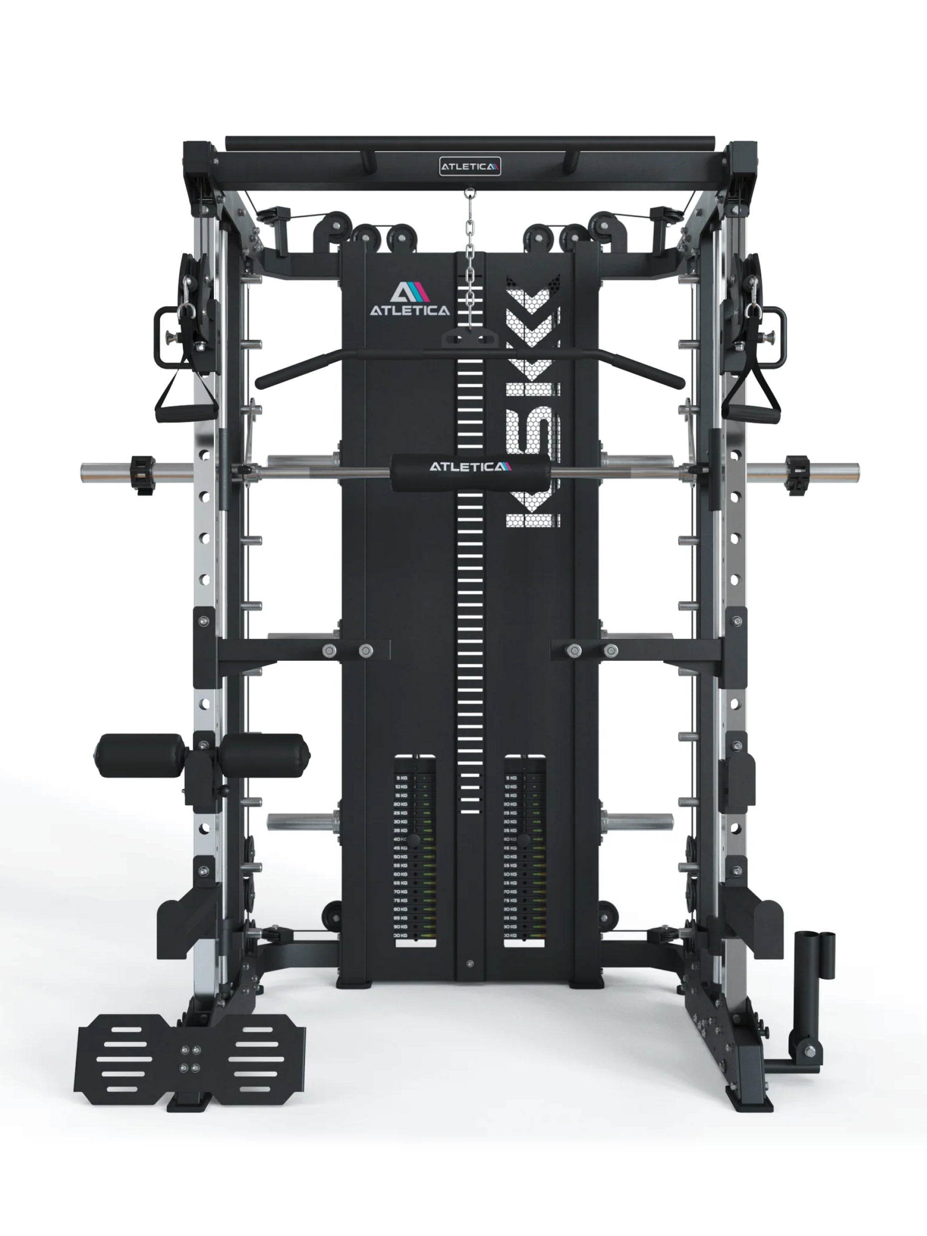 Multipresse KSK Combat mit Hantelbank Set: Smith Machine,