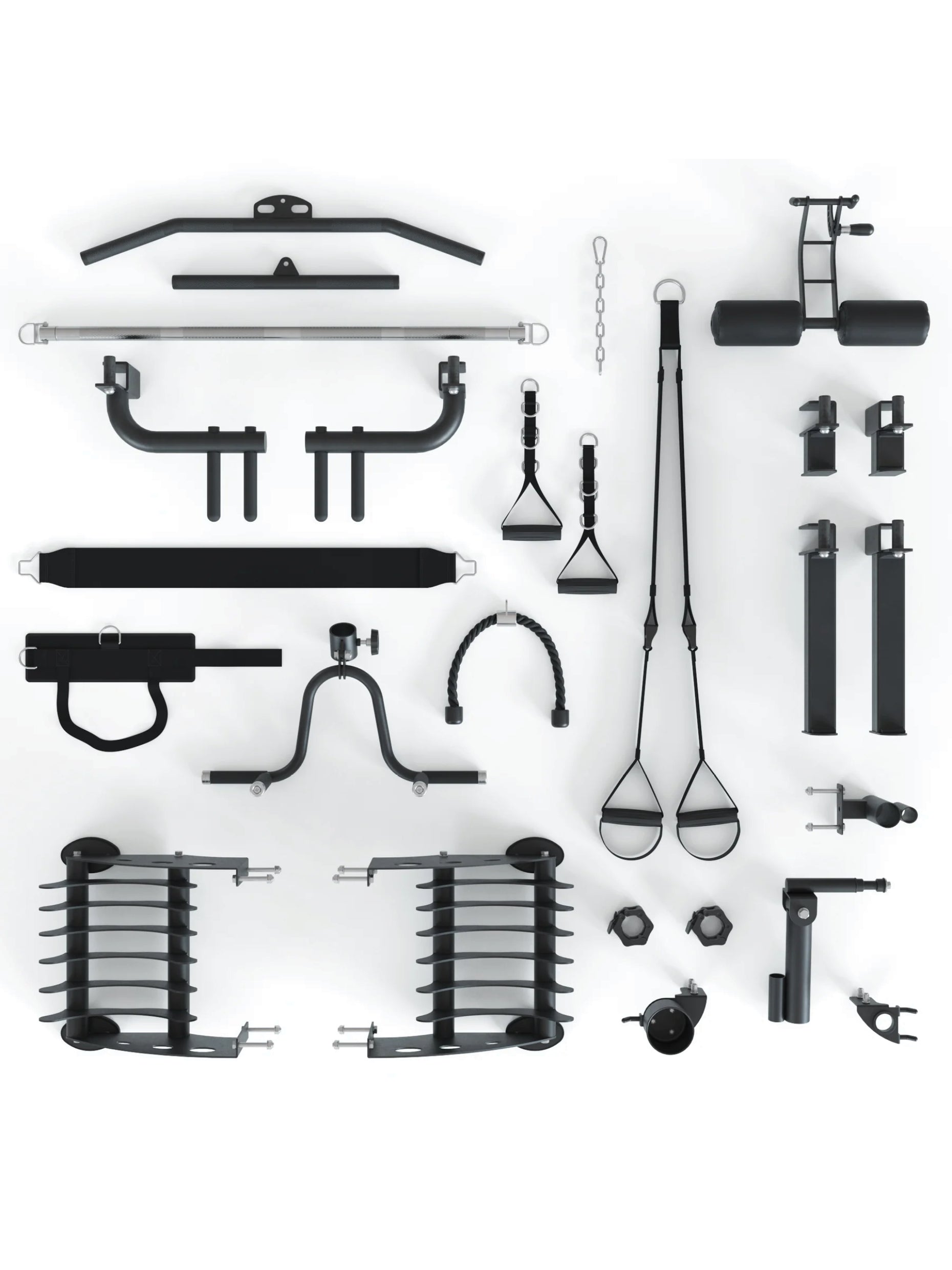 Kraftstation Multipresse: Doppelseitige Smith Maschine X-Dual, Anbauteile