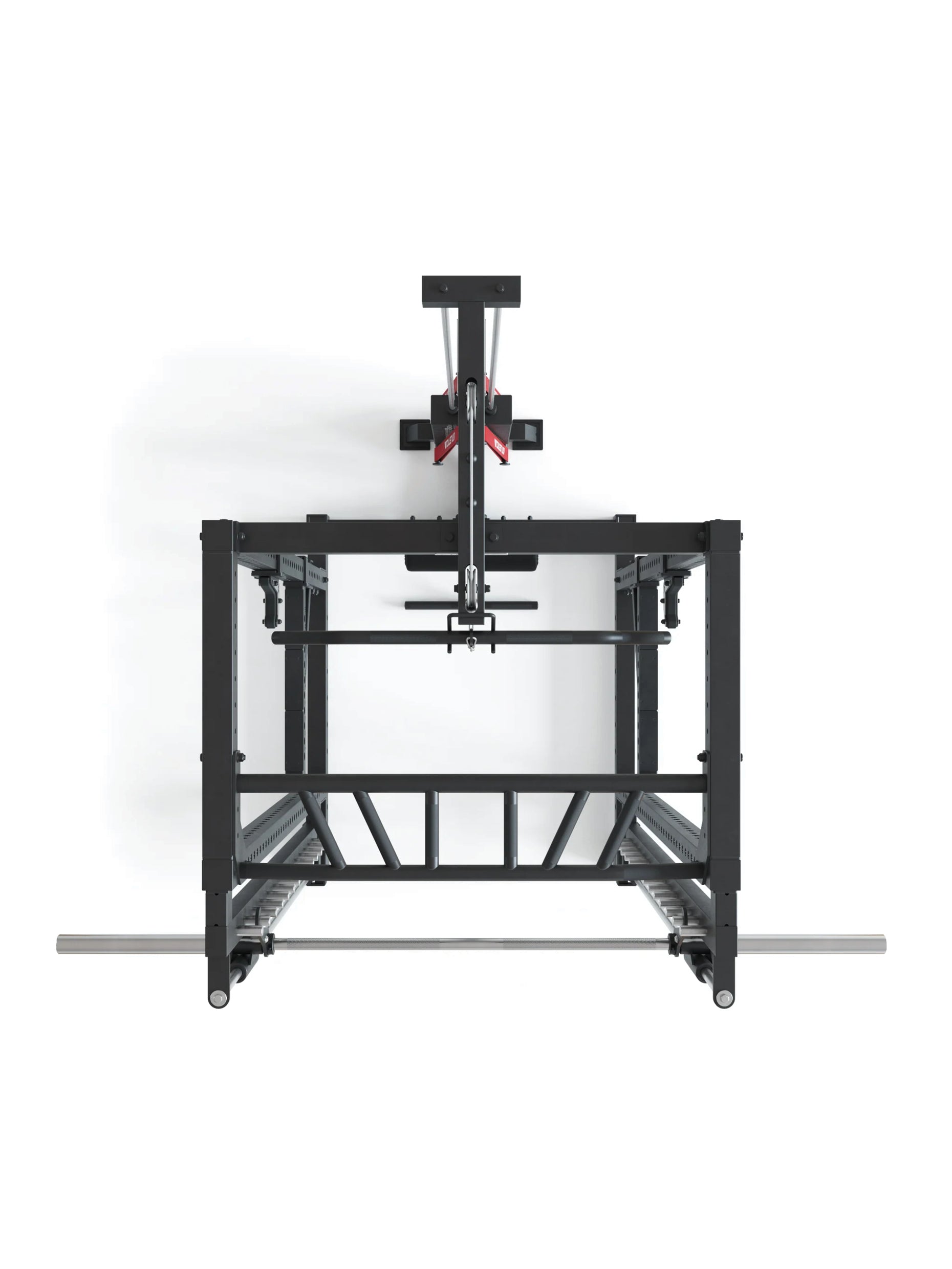 Power Rack R7-Daemon: Smith kann optional vorne oder hinten angebracht werden,