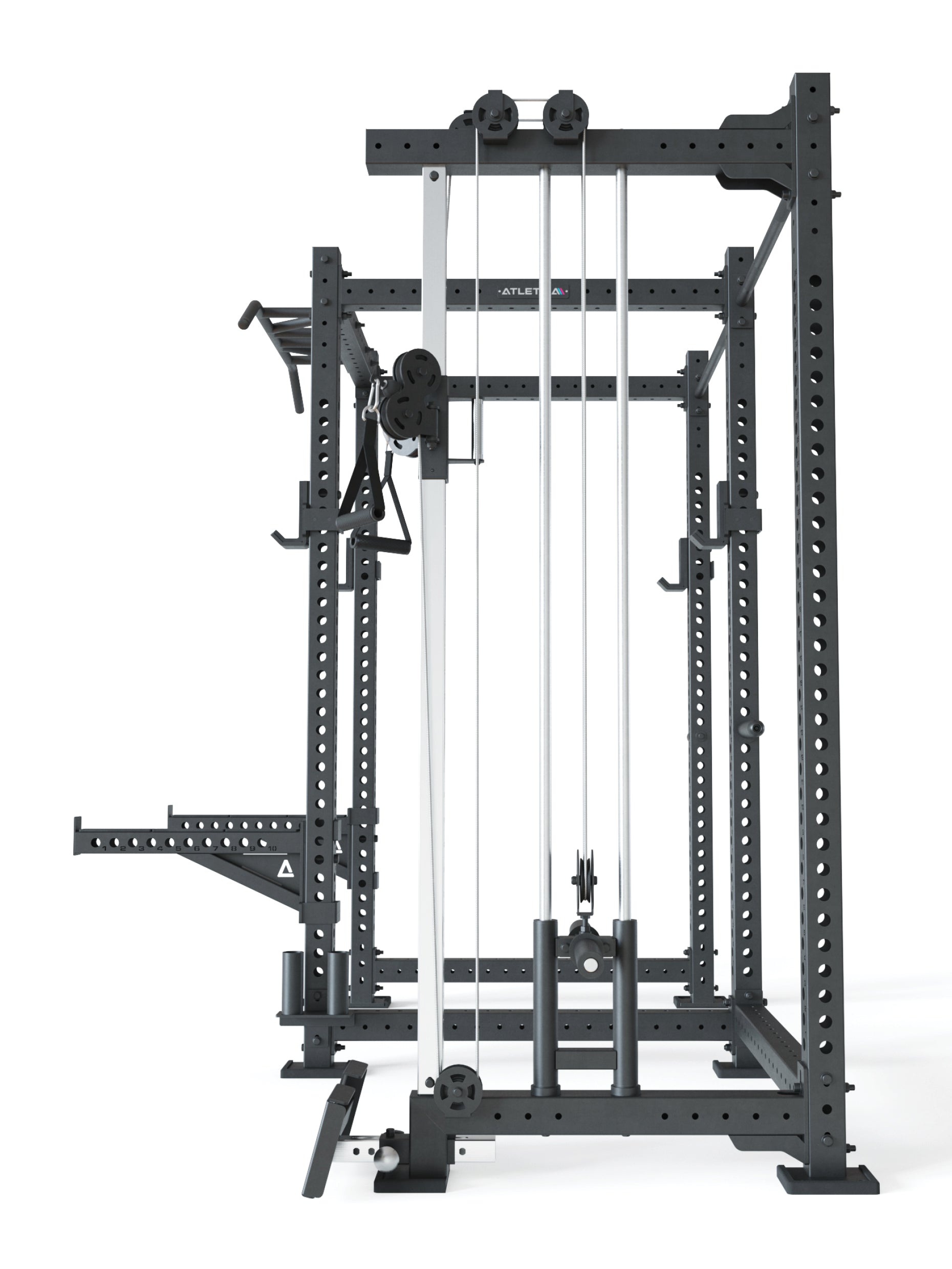 Power Rack: R8-Drift Squat Rack mit Plate Loaded Kabelzug Station | 236 kg