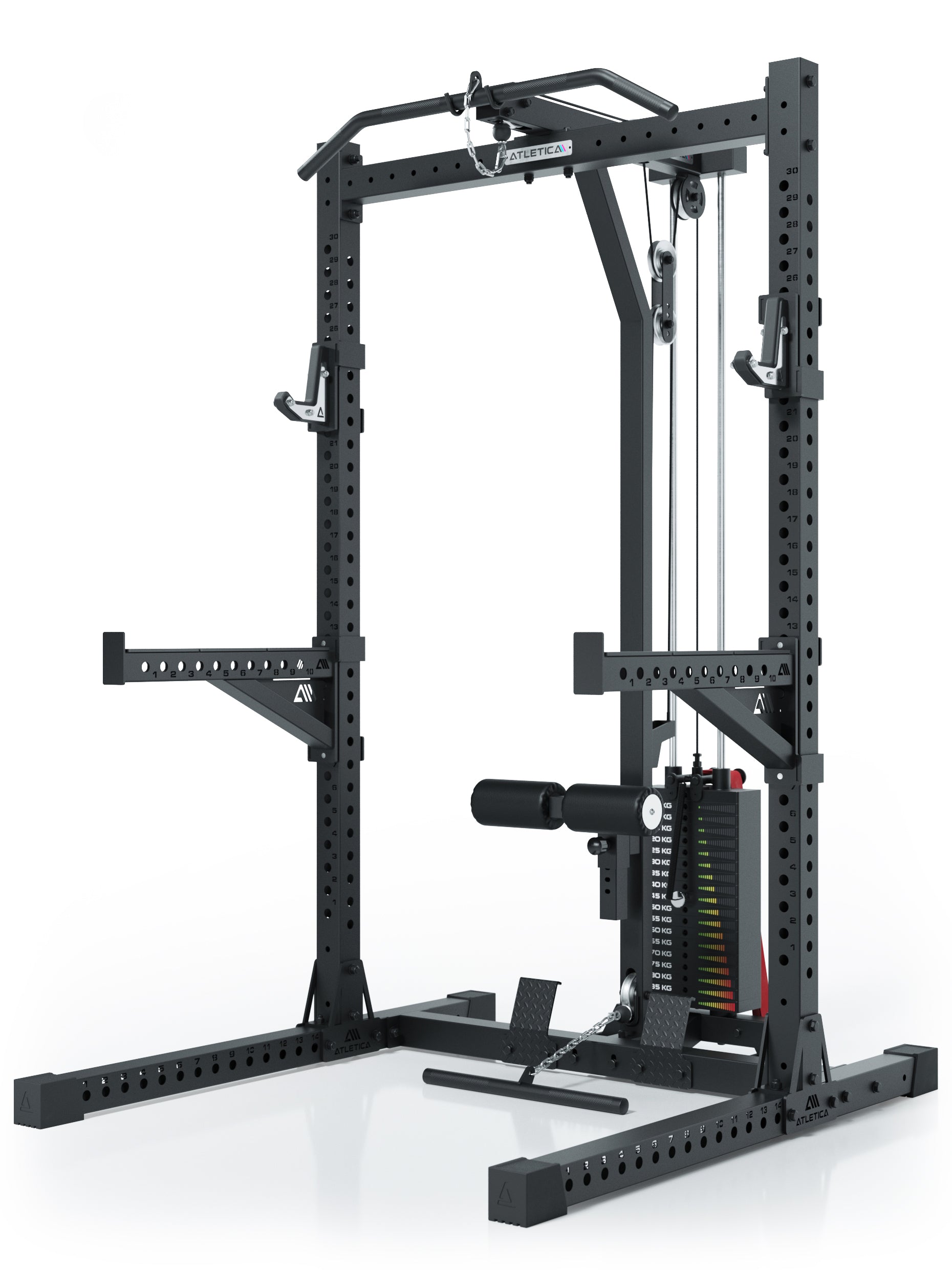 R7 Squat Rack Rider mit Steckgewichten