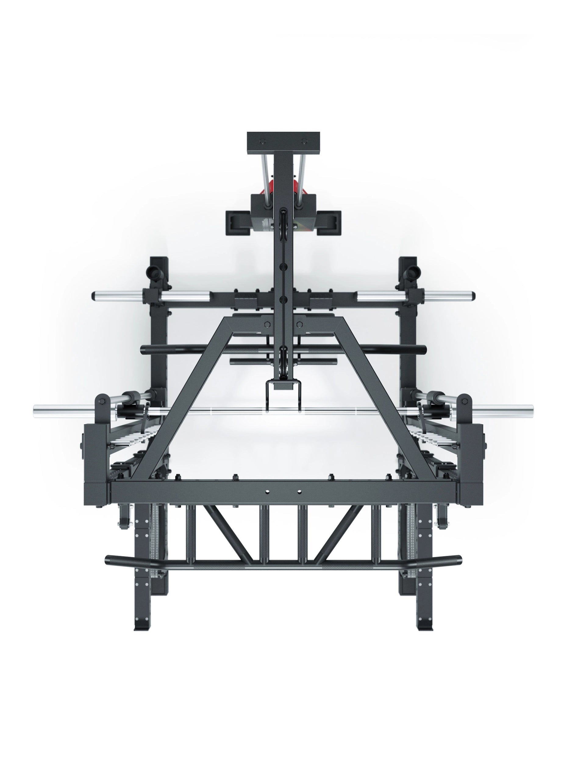 R7 Nemesis Multipresse Squat Rack mit 125kg Latzug 70x70 Uprights R7 Serie