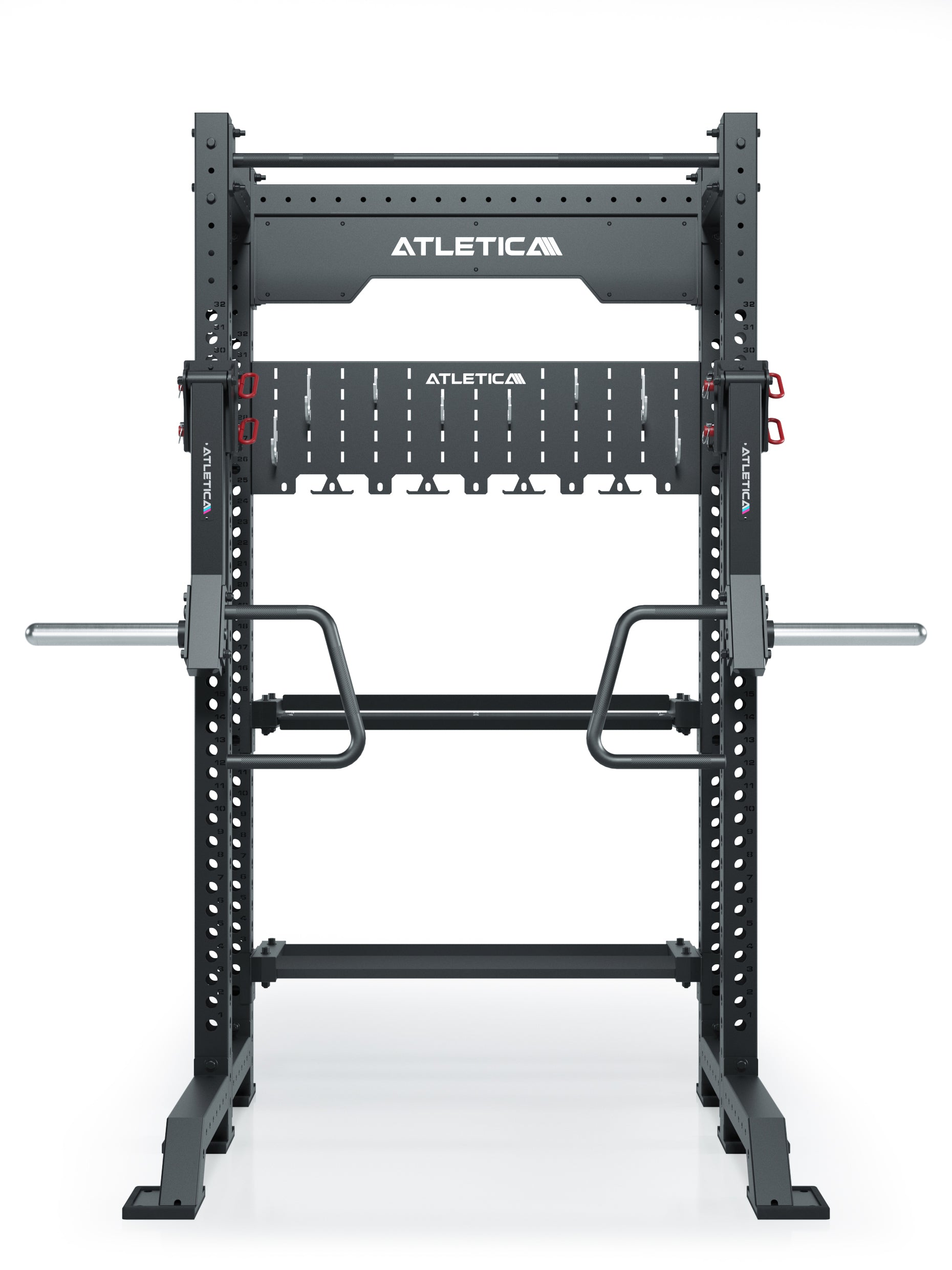 Jammer Arms small von vorne am Power Rack