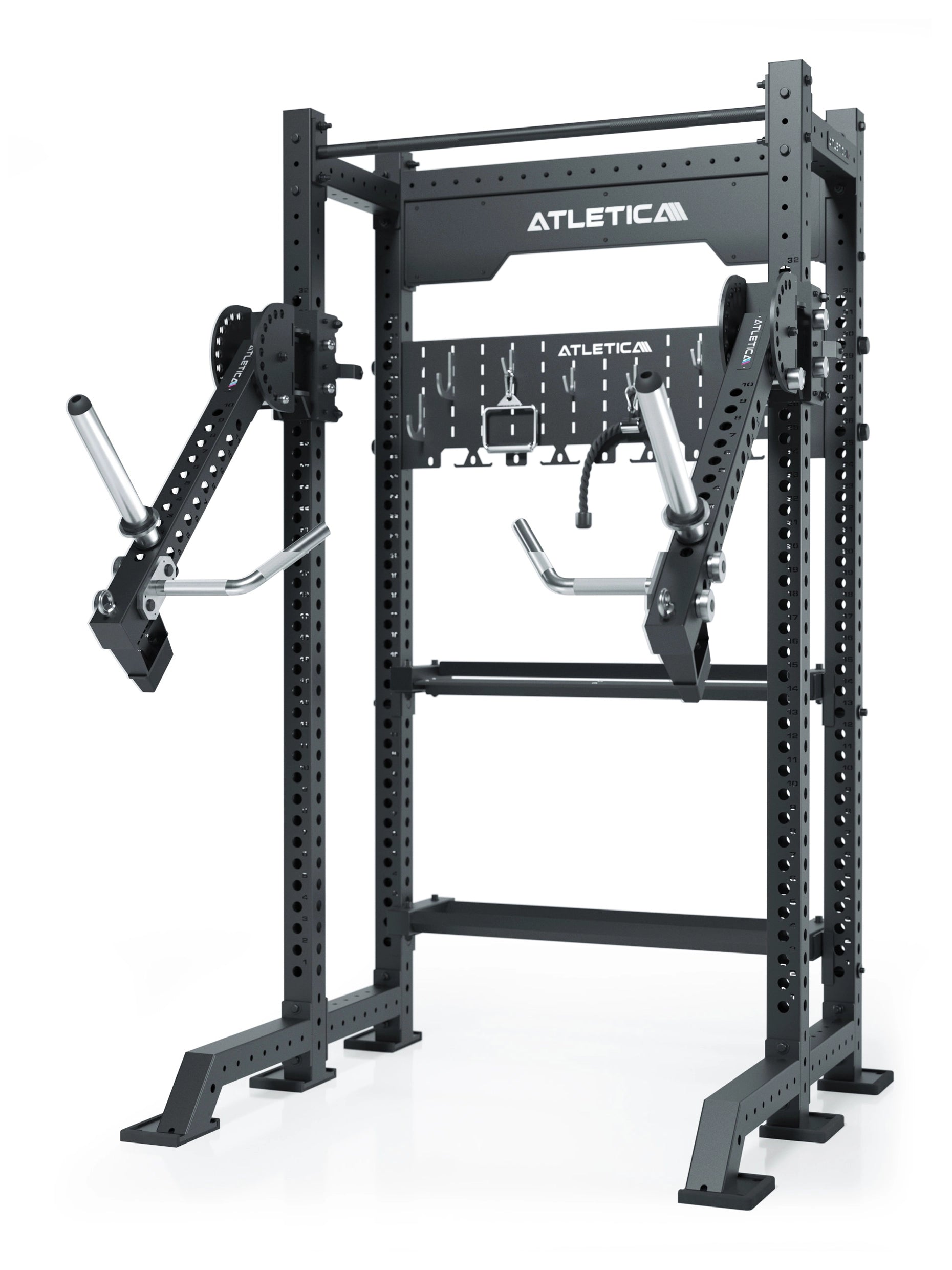 ATLETICA_R8_Stereo_Power_Rack_kompakt_mit_Jammer_Arms_und_Storagy_System, #variante_r8-stereo-max