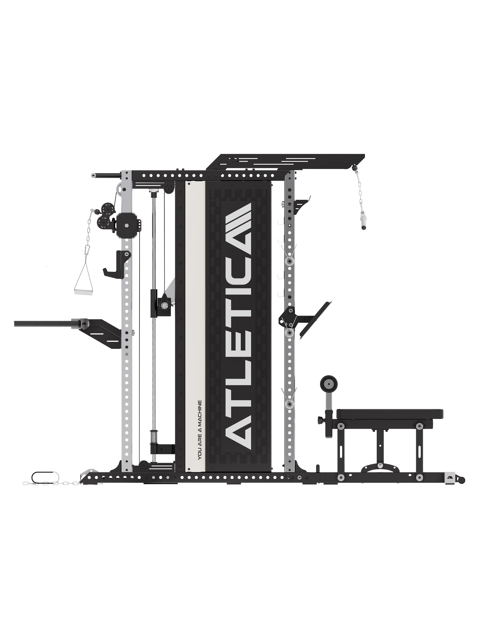 Rampage Kraftstaton mit Edelstahl Uprights und Aluminium-Griffe & -Pulleys