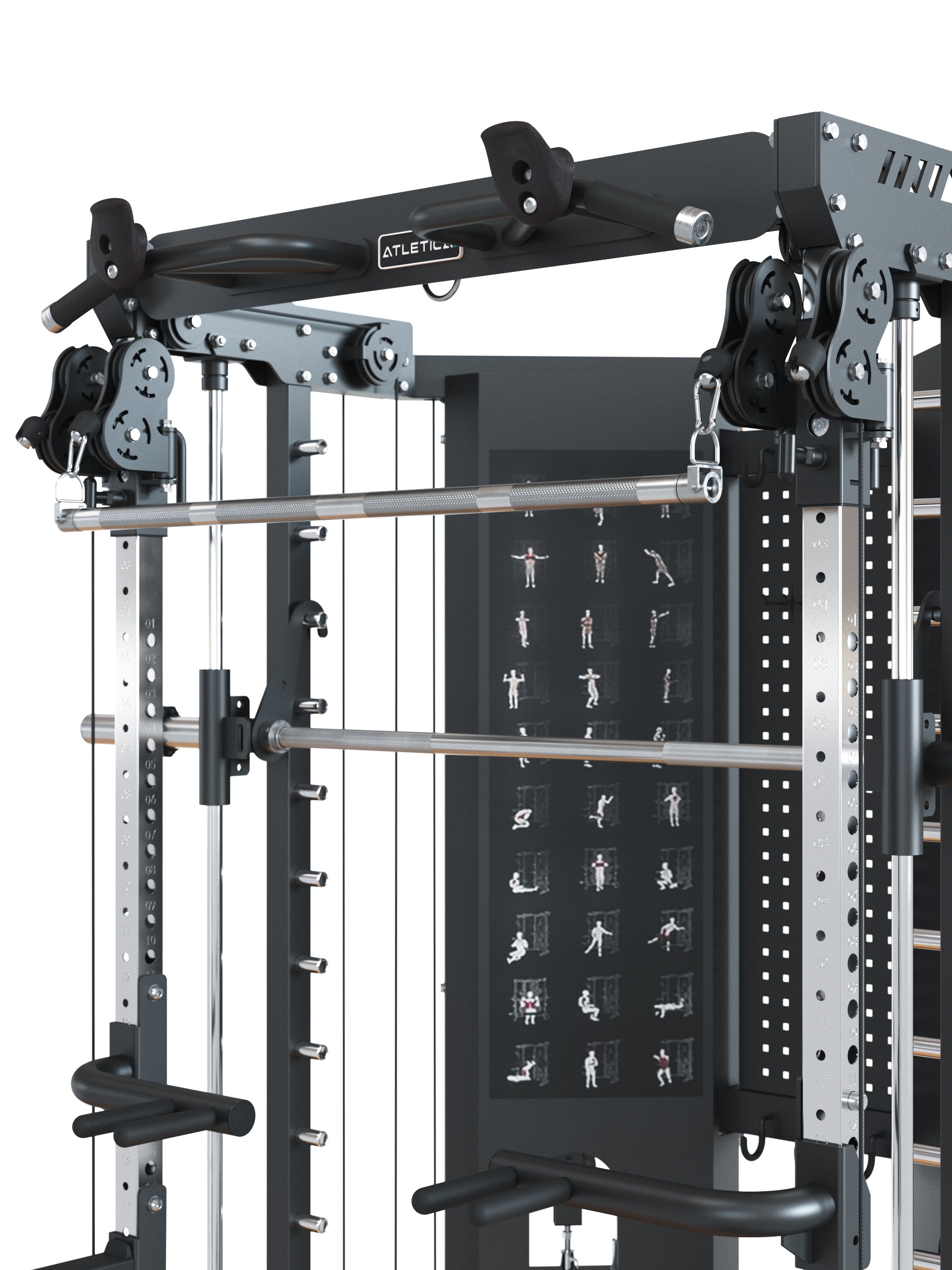 Kraftstation RAVEN dualen Kabelzug mit Übersetzung 1:1- & 1:2