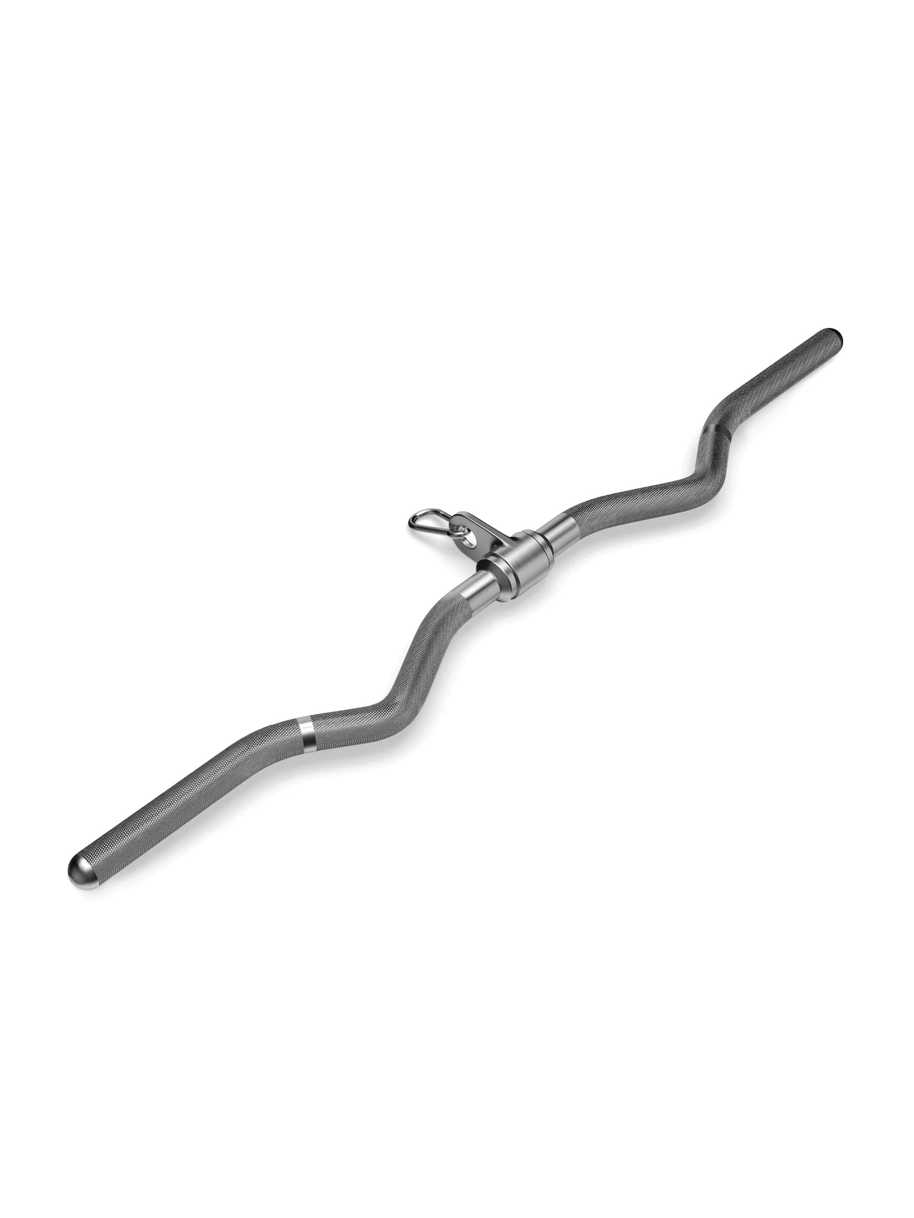 SZ-Griff Zubehör: Bizeps- und Trizeps-Griff | Verchromter Vollstahl mit unterschiedlichen Griffwinkeln und -weiten | Hochbelastbar