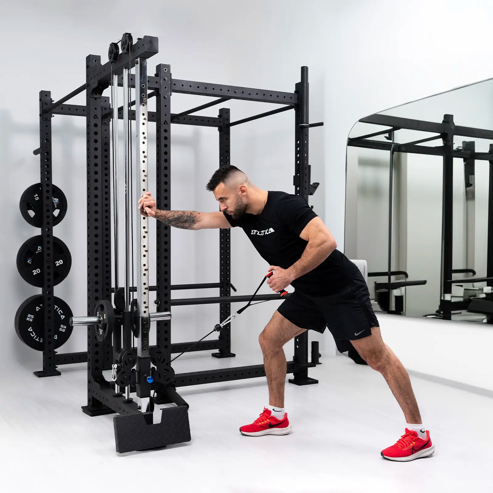 Power Rack Kabelzug Workout Hotel Gym Fitnesslösungen