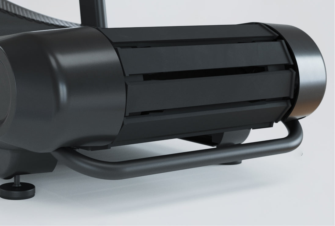 Laufband MagnaCurve: Transportrollen und Transportgriff für einfaches Manövrieren 