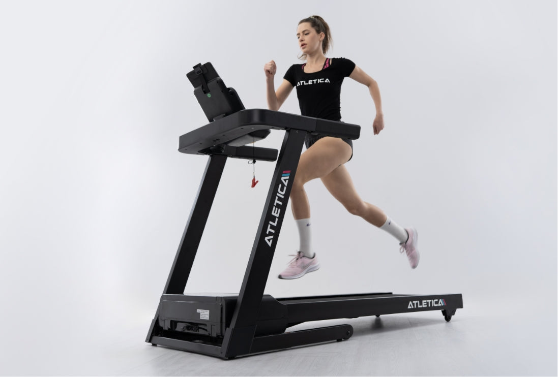 Laufen am Fasttrack Laufband