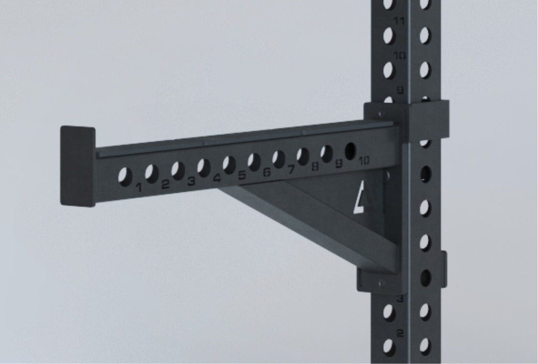 Safety Spotter Arme am R8 Spectre Power Rack 