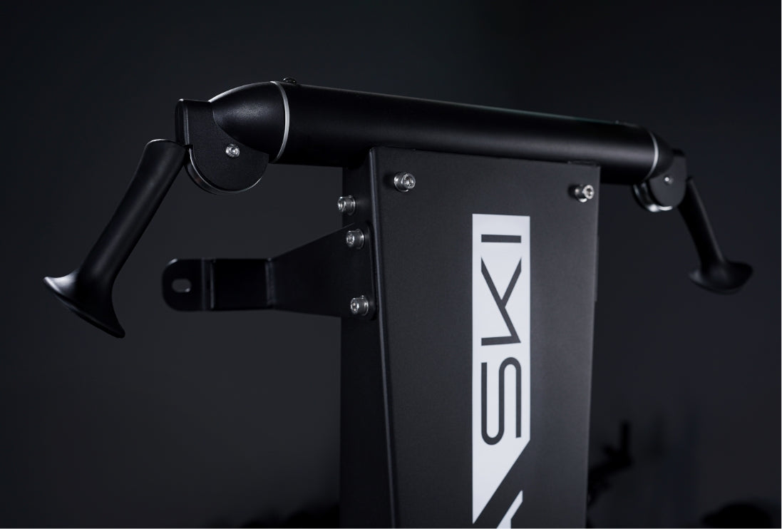 Arretierende Griffe auf Aluminiumrollen für ergonomische Armbewegung