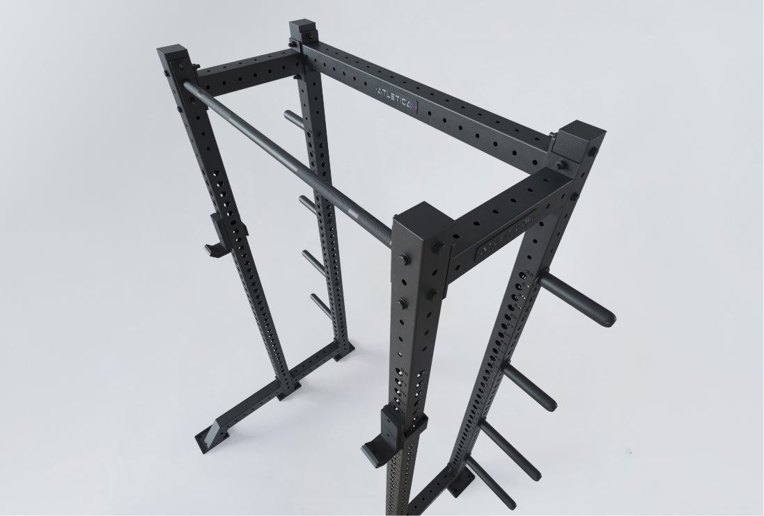 R8 Oxygen Power Rack mit J-Hooks und Dip Station
