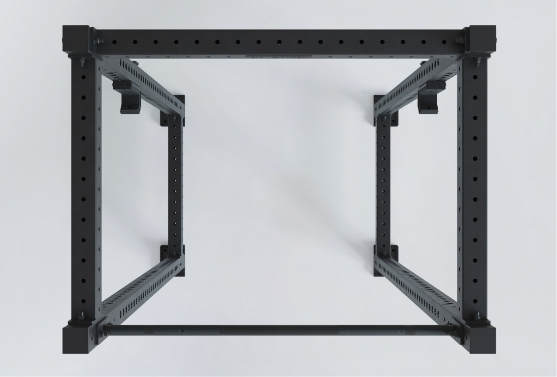 R8 Base 1 Power Rack: kompaktes Design, Käfigtiefe 