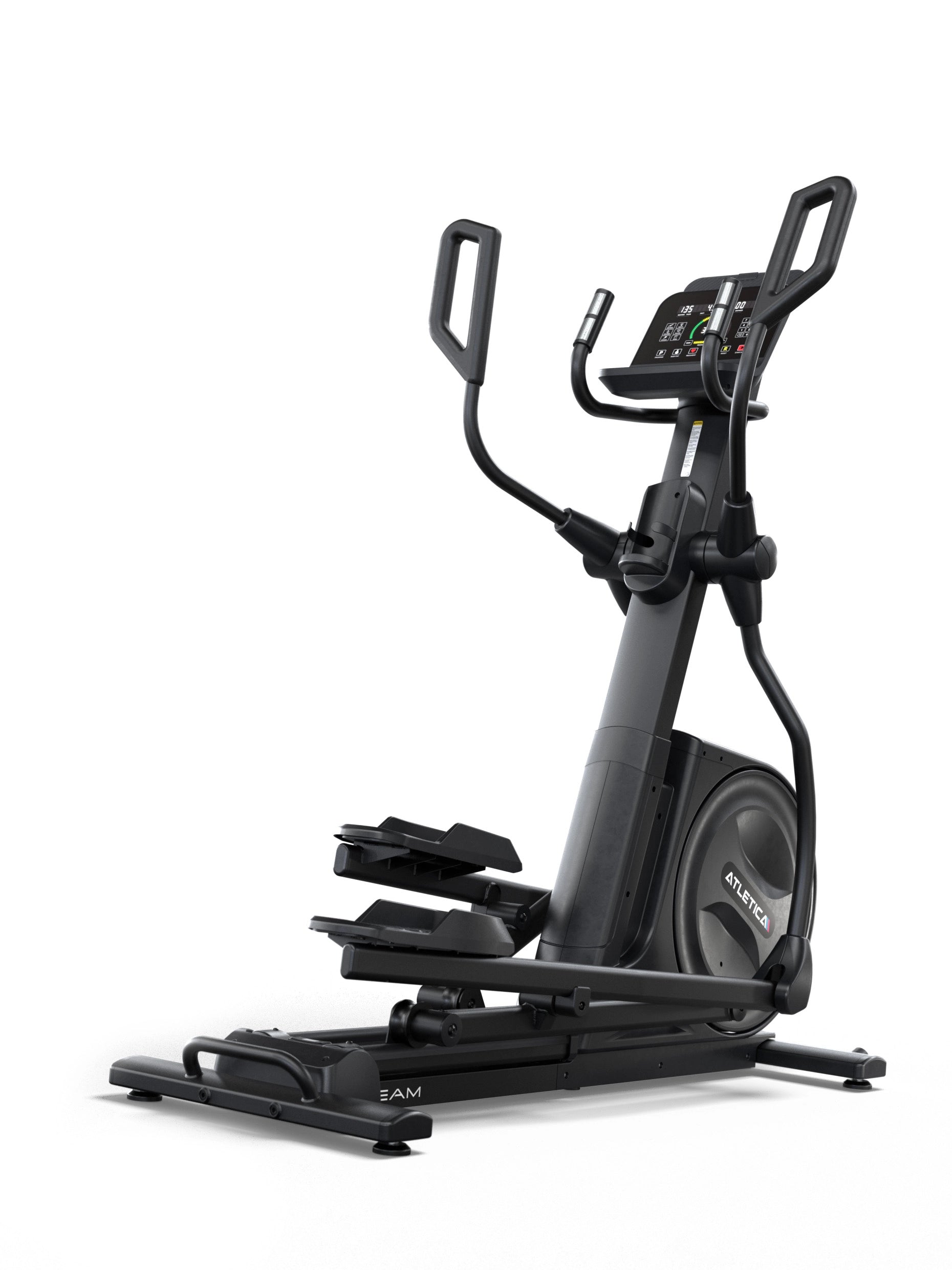 Crosstrainer Cardiogerät Beam: Neues Heimtrainer Modell 2025 | Fitnessstudio Look & Feel | Ellipsentrainer in premium Qualität und Konnektivität | 15'' Zoll LED Matrix Cockpit | Polar Chipset

