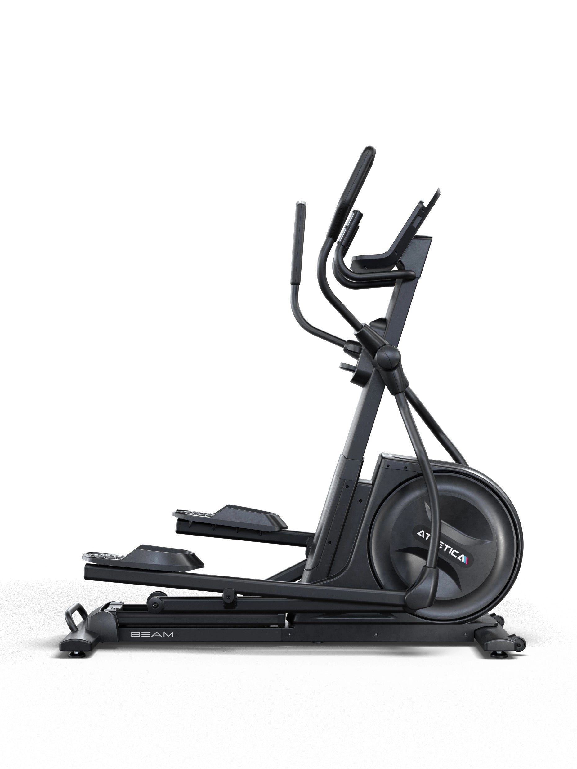 Crosstrainer Cardiogerät Beam: Neues Heimtrainer Modell 2025 | Fitnessstudio Look & Feel | Ellipsentrainer in premium Qualität und Konnektivität | 15'' Zoll LED Matrix Cockpit | Polar Chipset