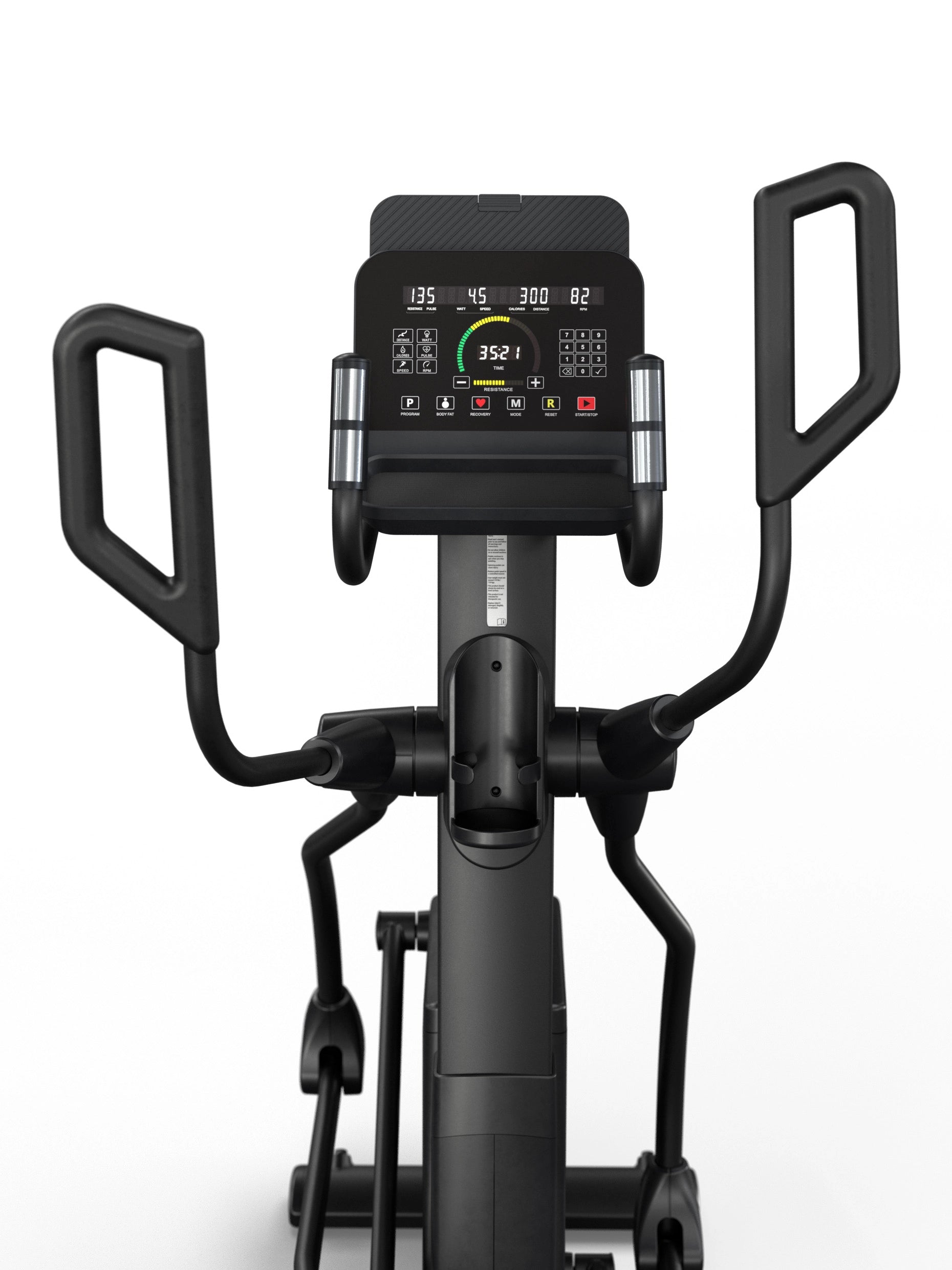 Crosstrainer Cardiogerät Beam: Neues Heimtrainer Modell 2025 | Fitnessstudio Look & Feel | Ellipsentrainer in premium Qualität und Konnektivität | 15'' Zoll LED Matrix Cockpit | Polar Chipset