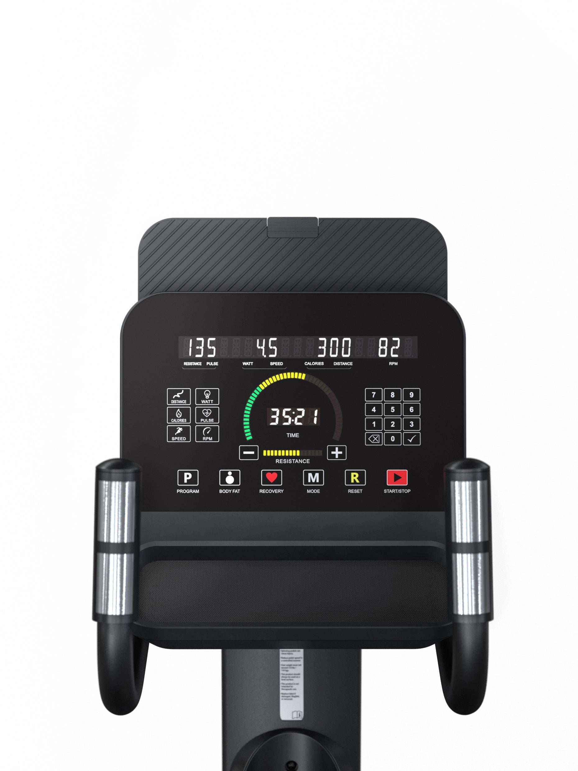 Crosstrainer Cardiogerät Beam: Neues Heimtrainer Modell 2025 | Fitnessstudio Look & Feel | Ellipsentrainer in premium Qualität und Konnektivität | 15'' Zoll LED Matrix Cockpit | Polar Chipset