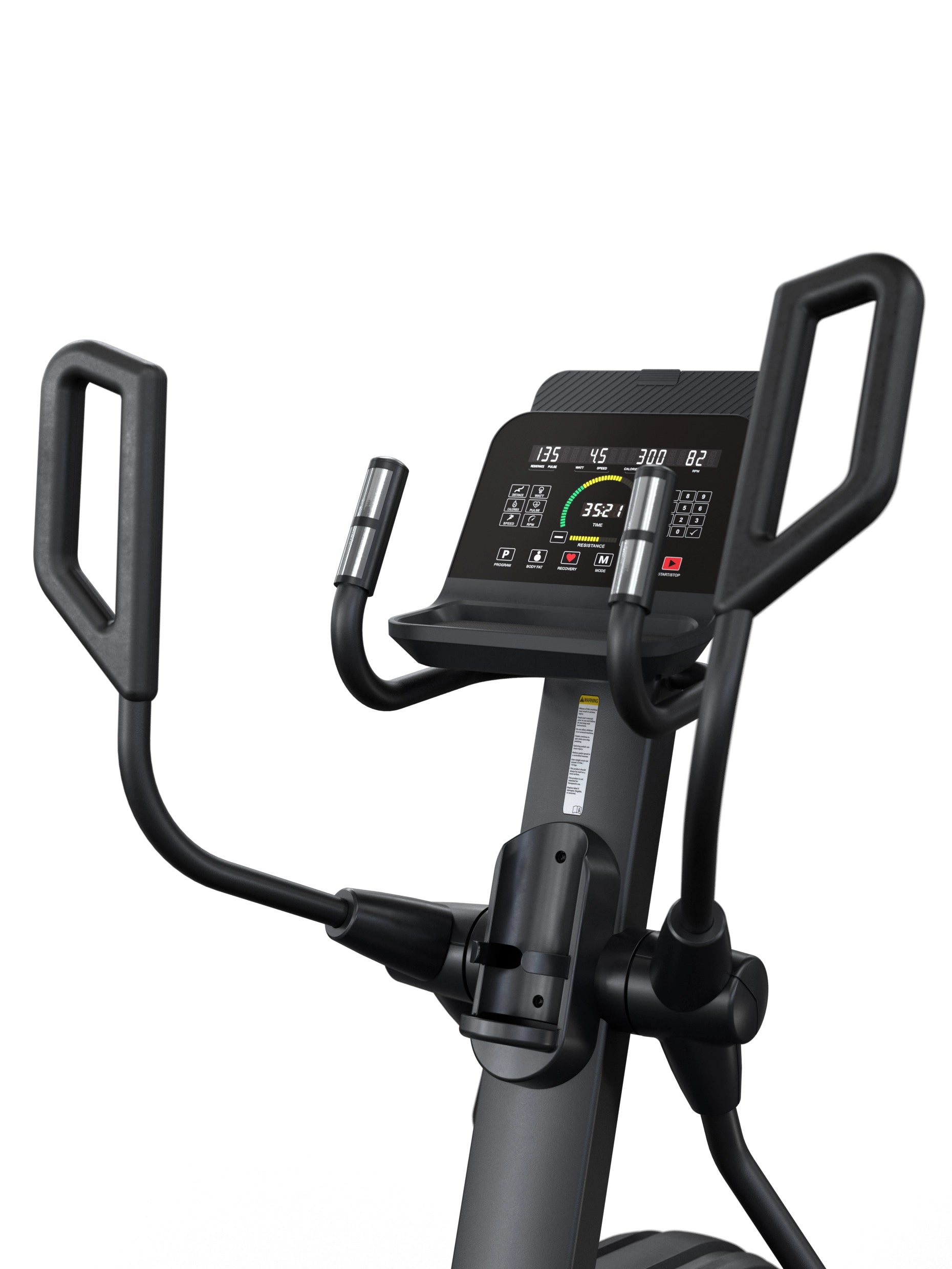 Crosstrainer Cardiogerät Beam: Neues Heimtrainer Modell 2025 | Fitnessstudio Look & Feel | Ellipsentrainer in premium Qualität und Konnektivität | 15'' Zoll LED Matrix Cockpit | Polar Chipset