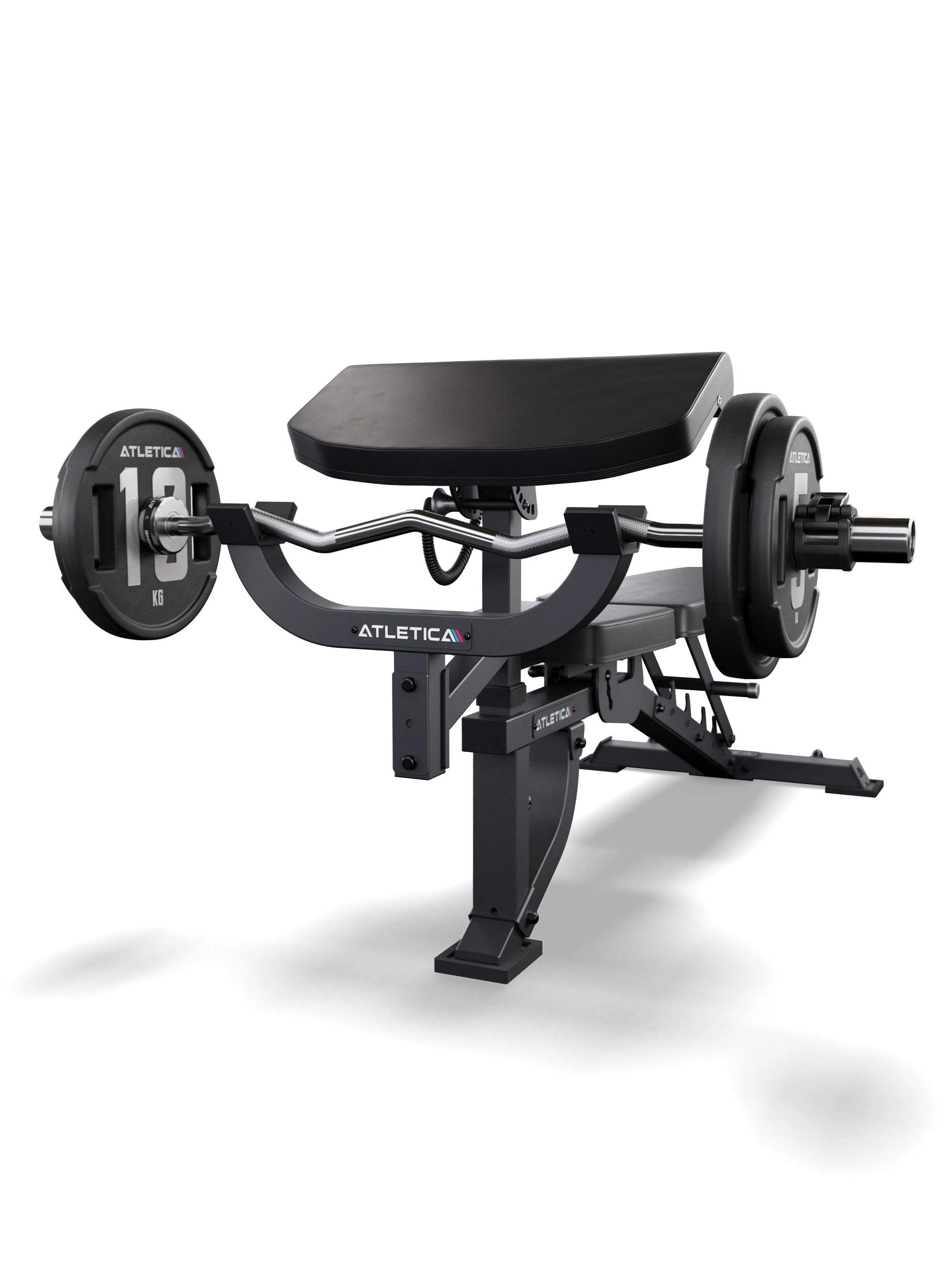 B2 Hantelbank ArmMaster Option und SZ Curlstange