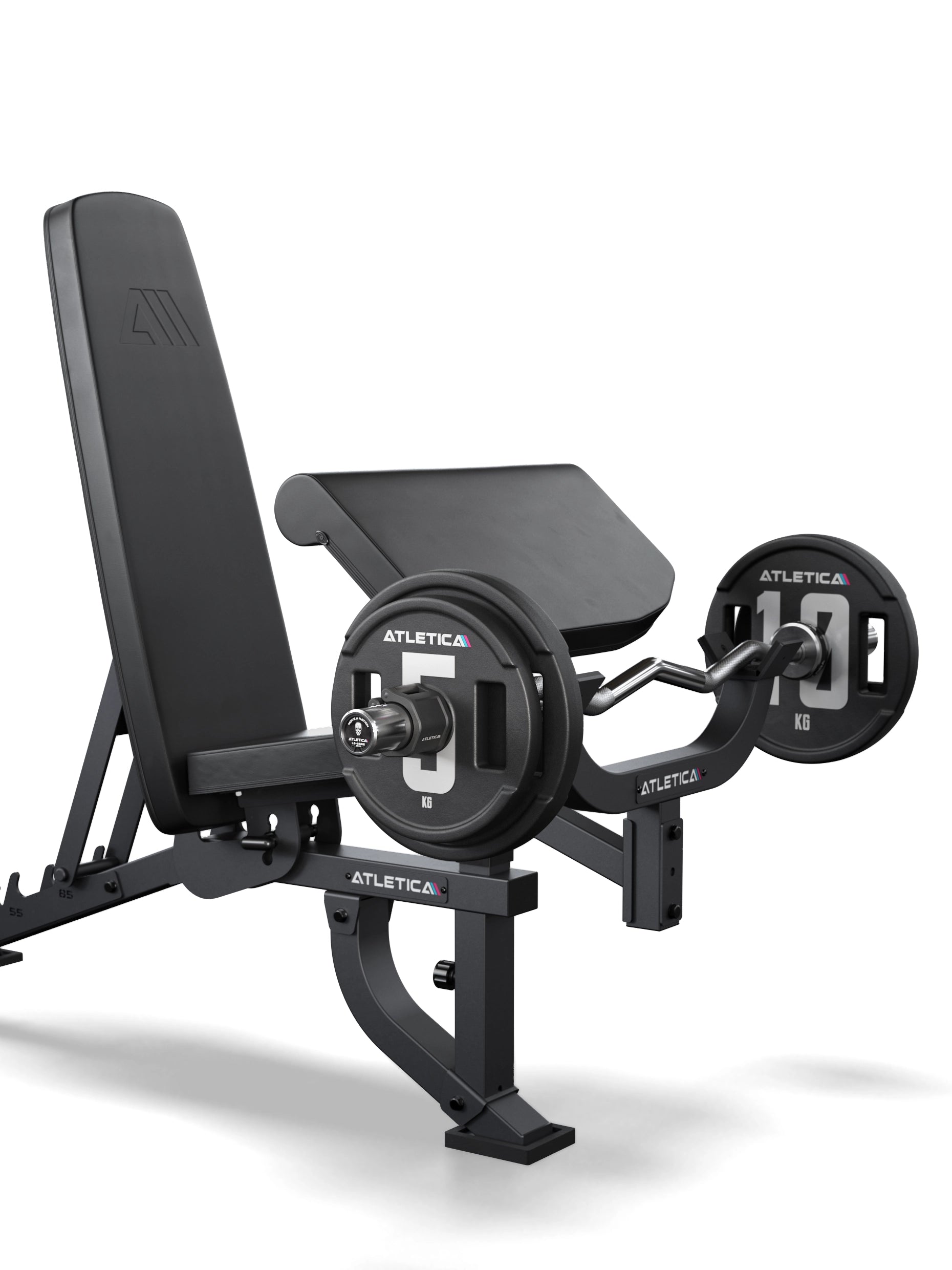 B2 Hantelbank ArmMaster Option für Oberkörpertraining mit der Curl Stange